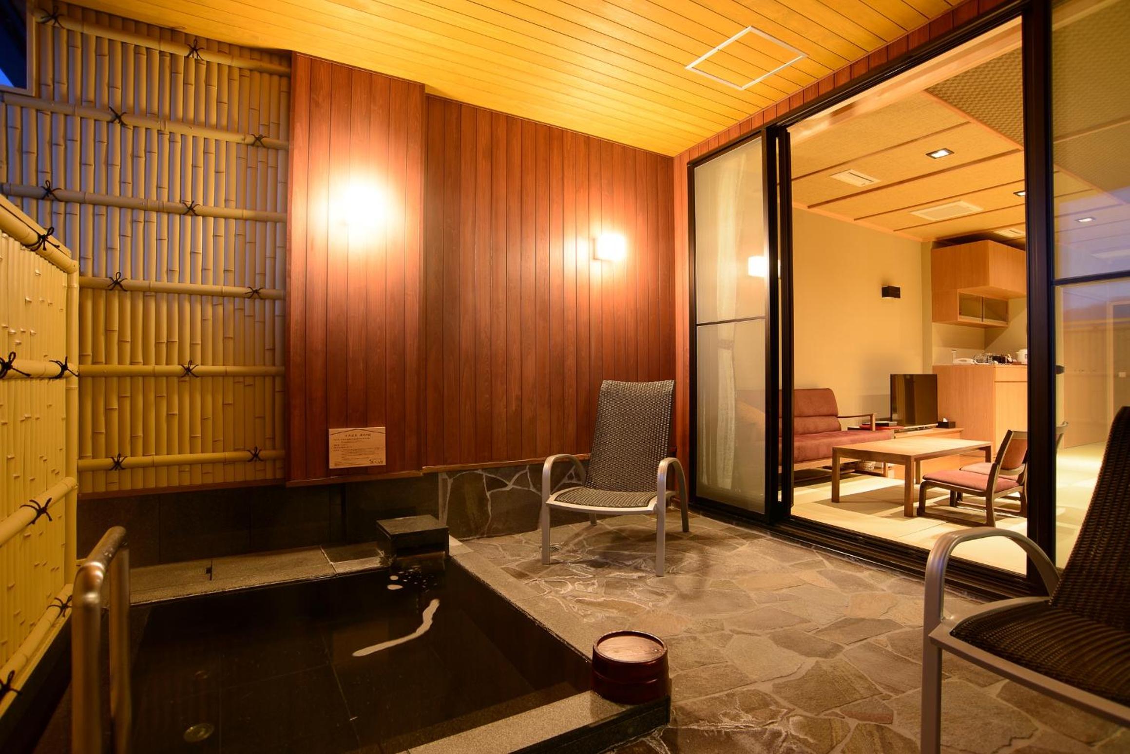 Twin Room with Tatami Area and Open-Air Bath