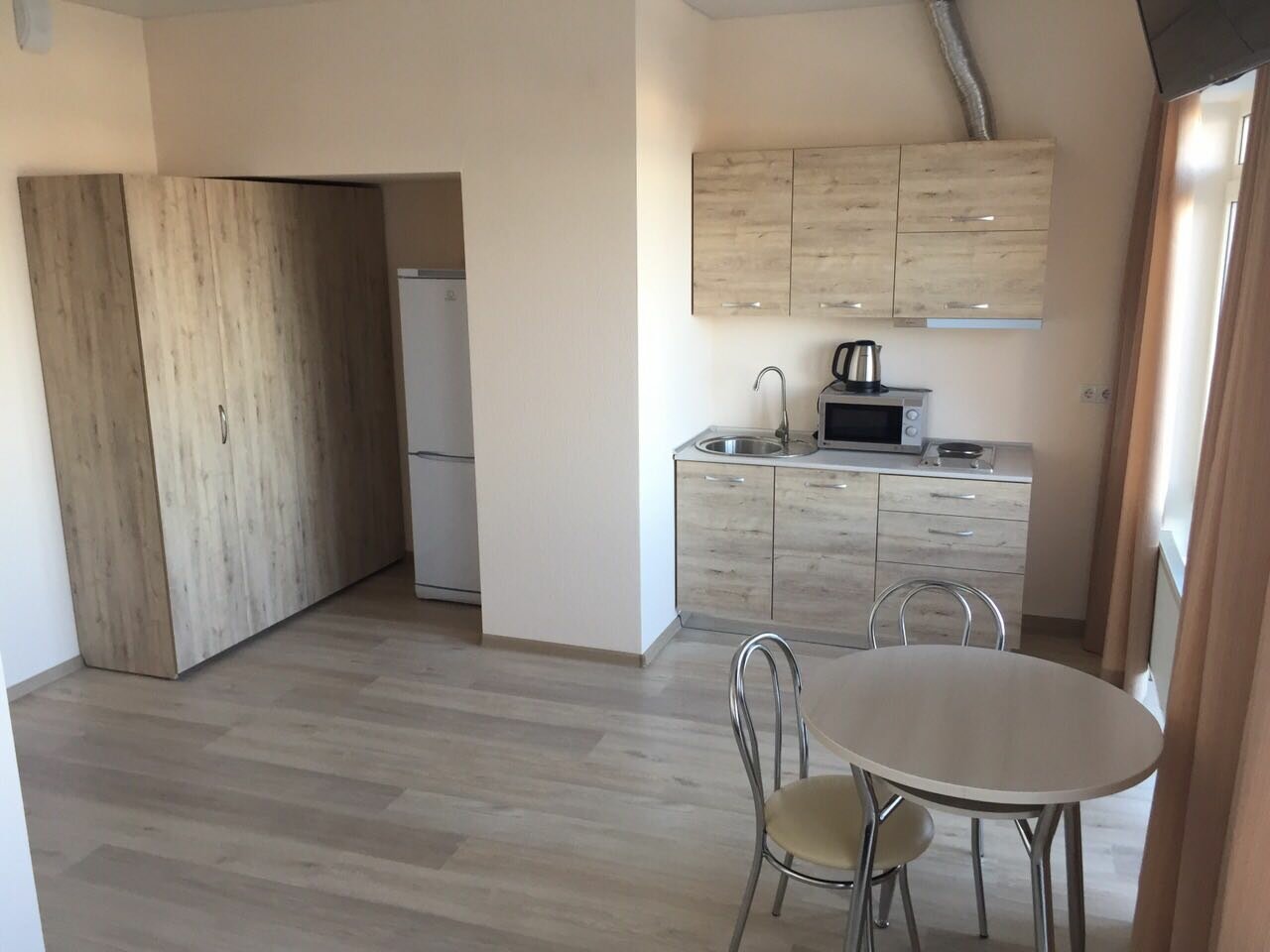 2-х местный "Апартамент-Студио" с удобствами и кухней в номере-вид на море