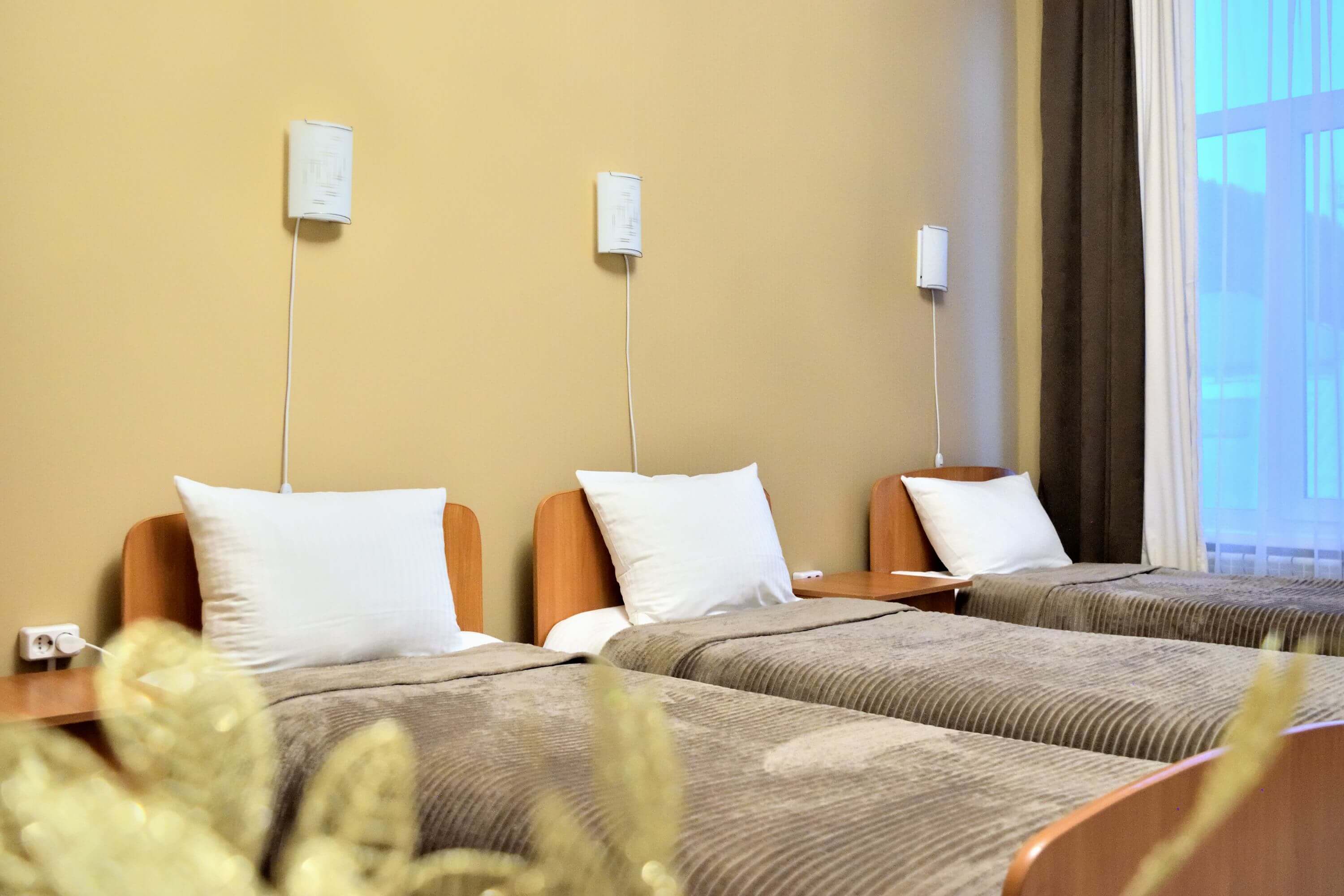 №8. Трехместный номер с дополнительным спальным местом и видом на горы