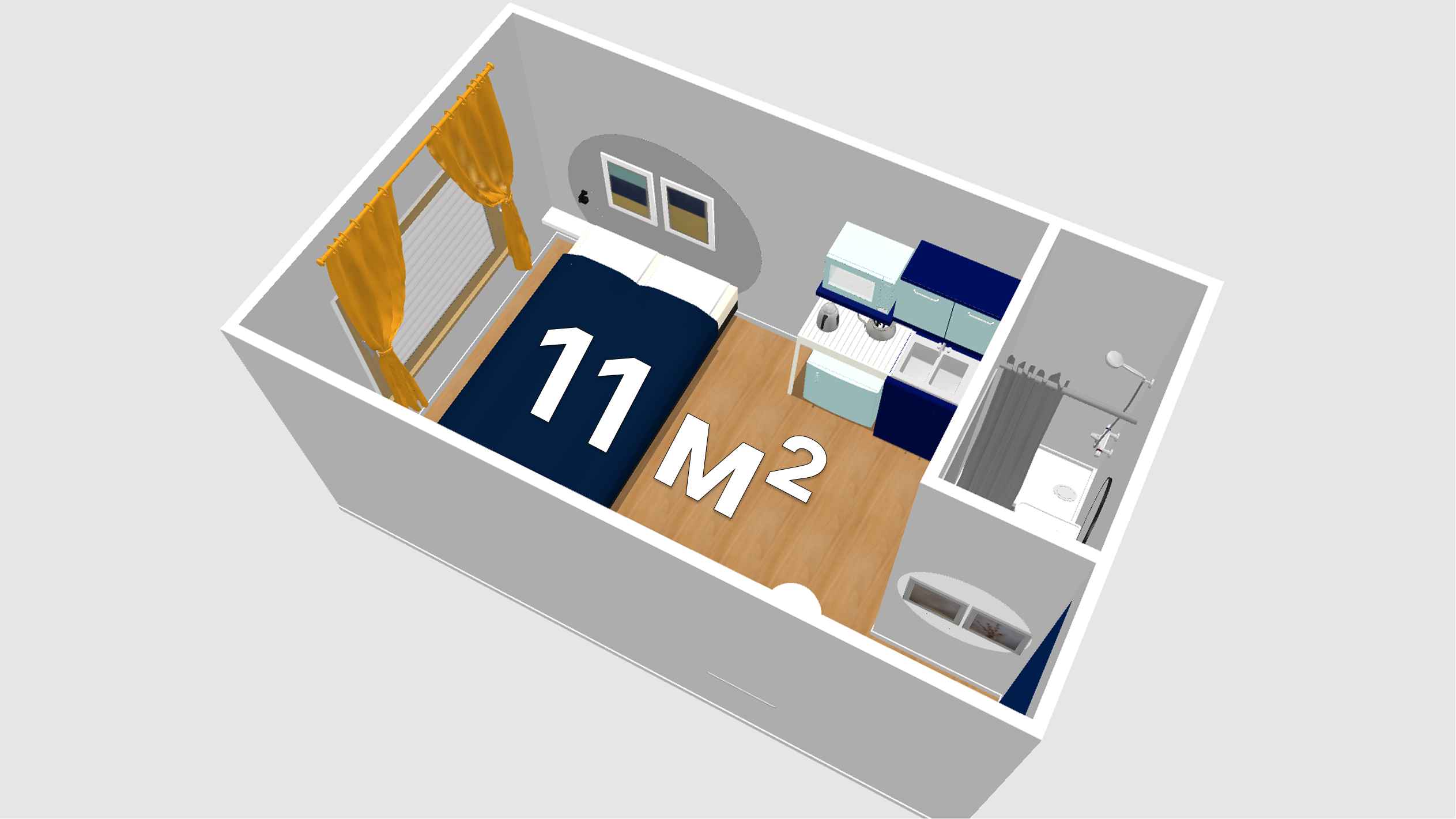 Двухместный гостиничный номер с кухней #1