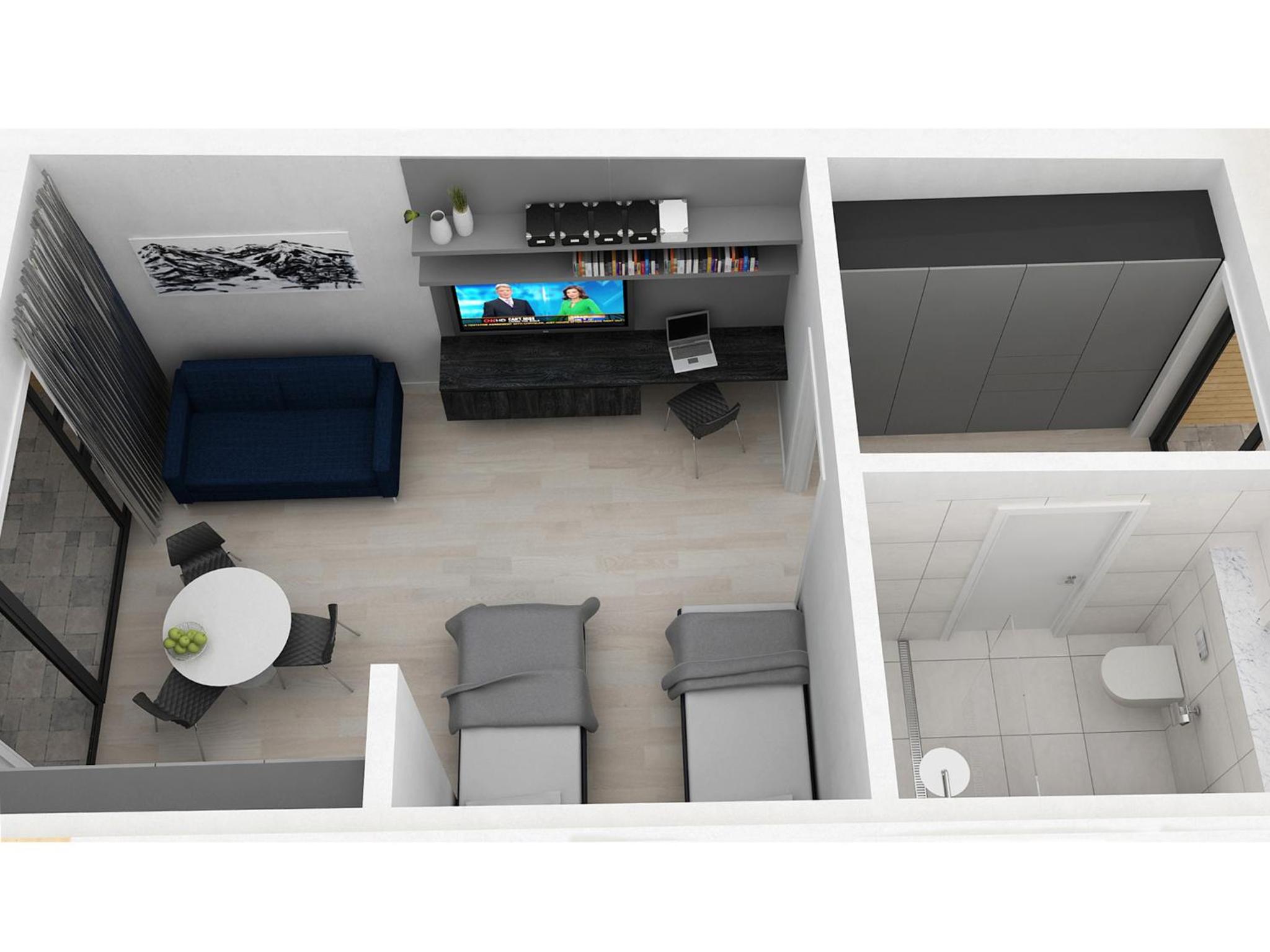 Studio Apartment with Sea View