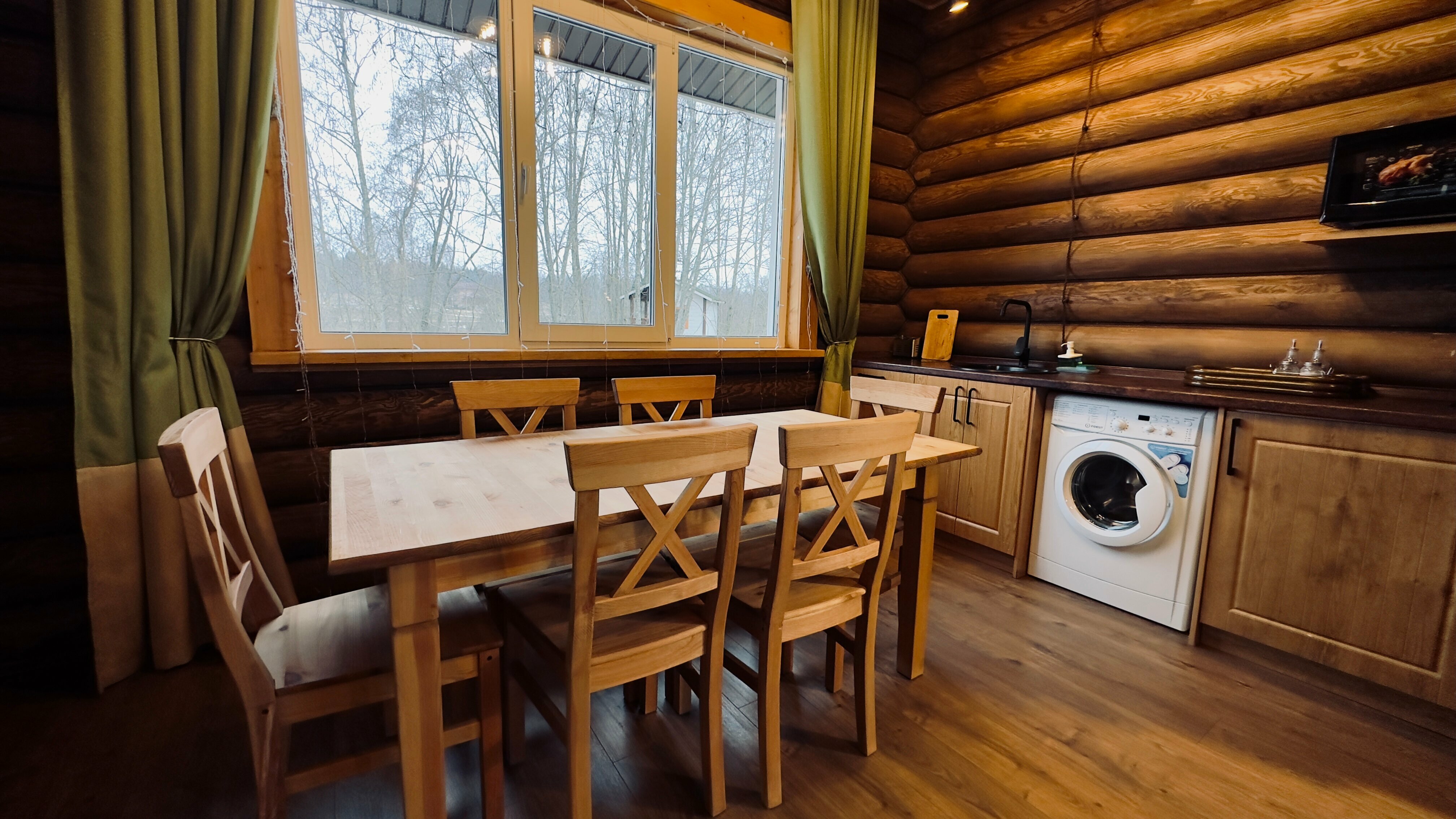 Дом из сруба №6 с террасой для 4-6 гостей