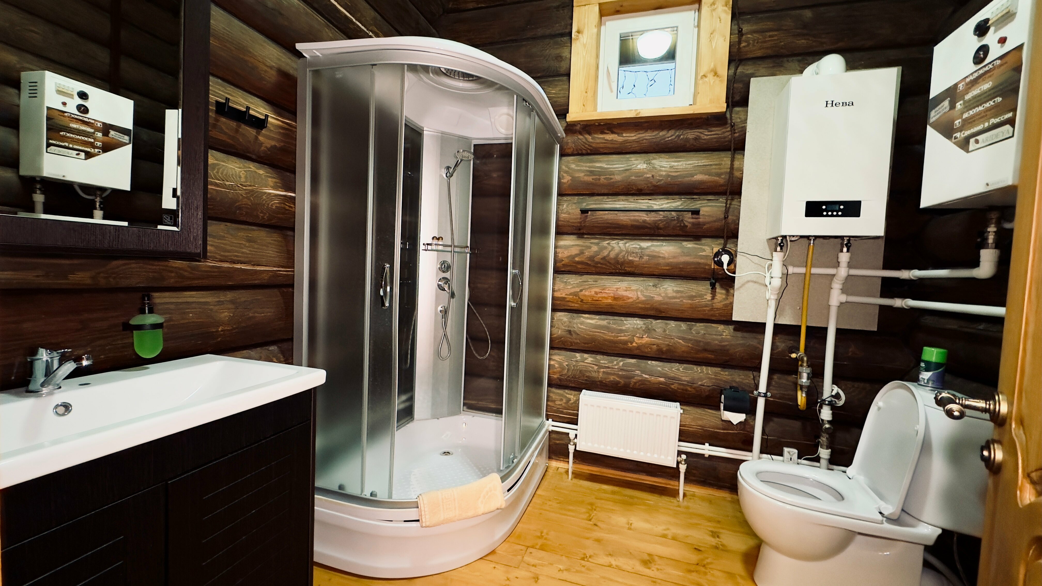 Дом из сруба №7 с террасой для 6-8 гостей