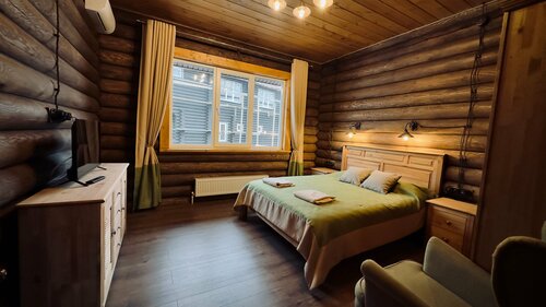 Дом из сруба №6 с террасой для 4-6 гостей