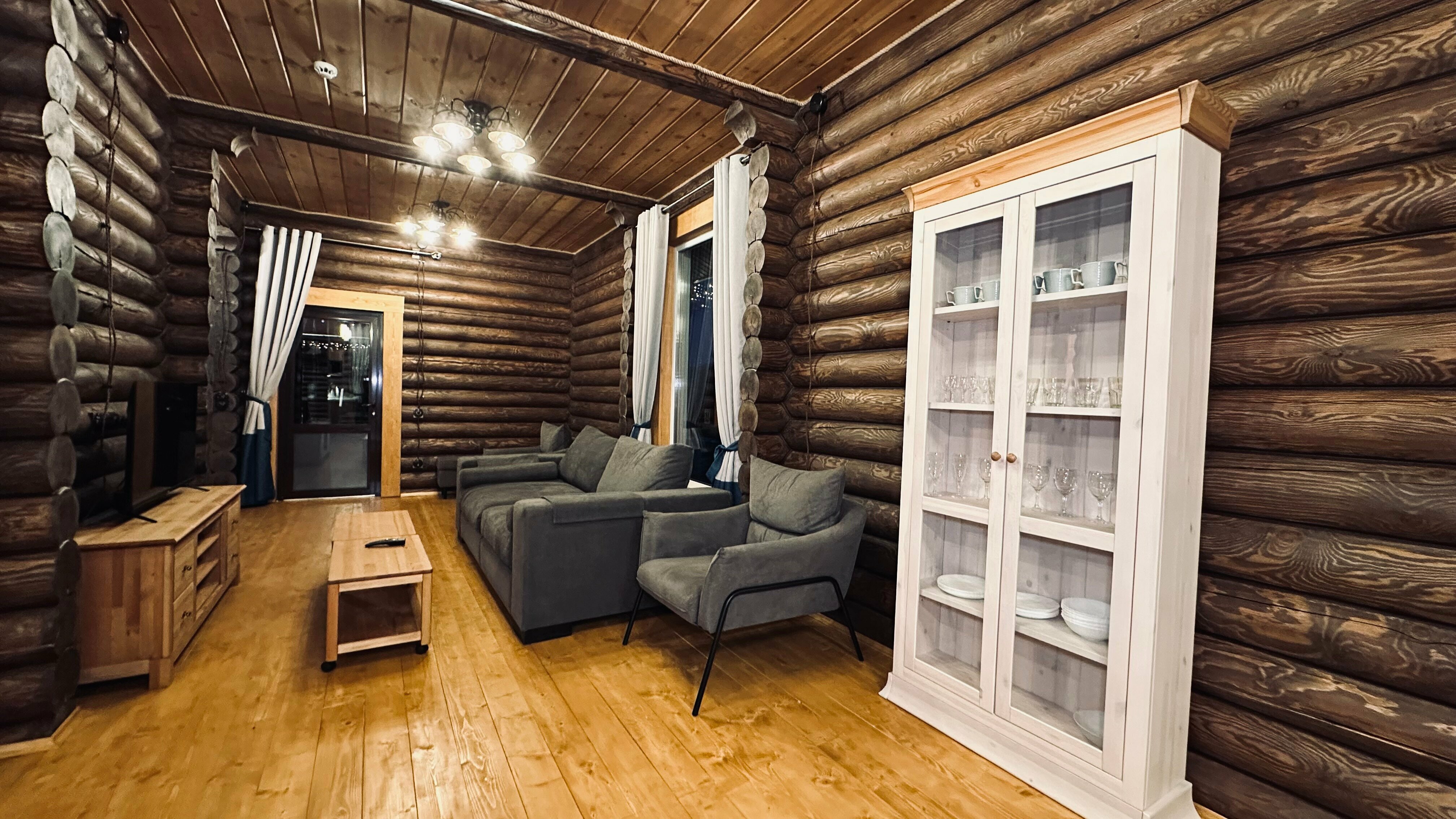 Дом из сруба №10 с террасой для 4-6 гостей