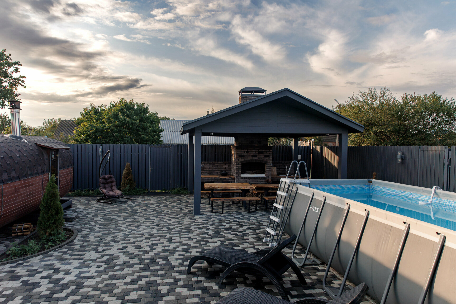 A-фрейм с баней