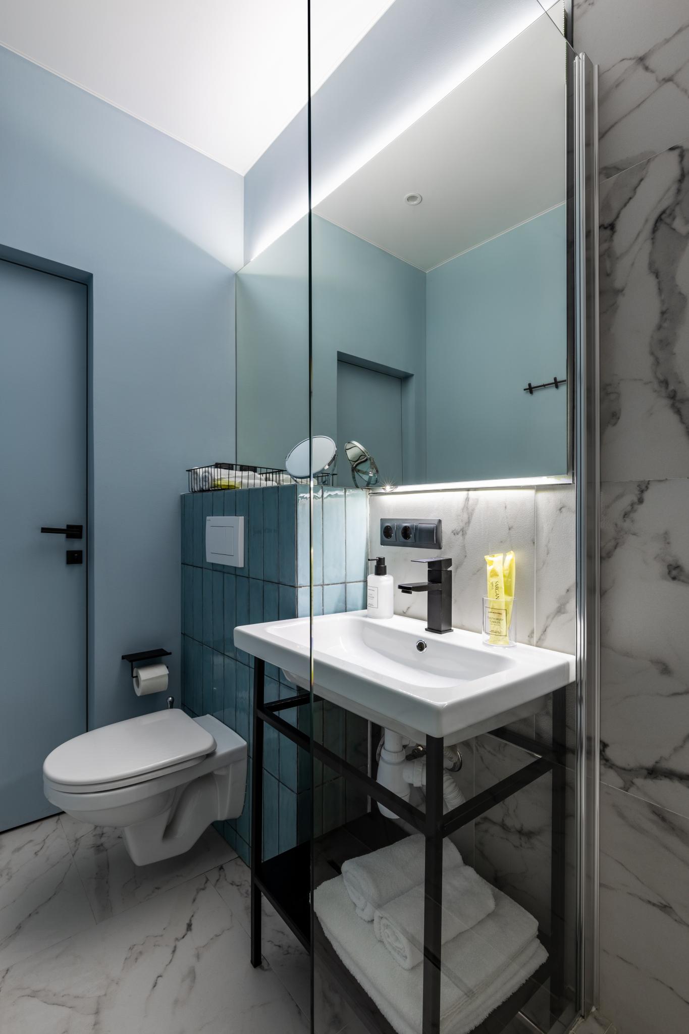 Четырехместная студия с видом во двор