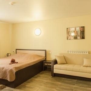 ДВУХМЕСТНЫЙ ЛЮКС (ДВУСПАЛЬНАЯ КРОВАТЬ+РАСКЛАДЫВАЮЩИЙСЯ ДИВАН)