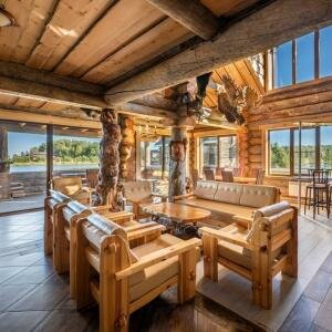 12-местный коттедж Делюкс "Карельская изба"