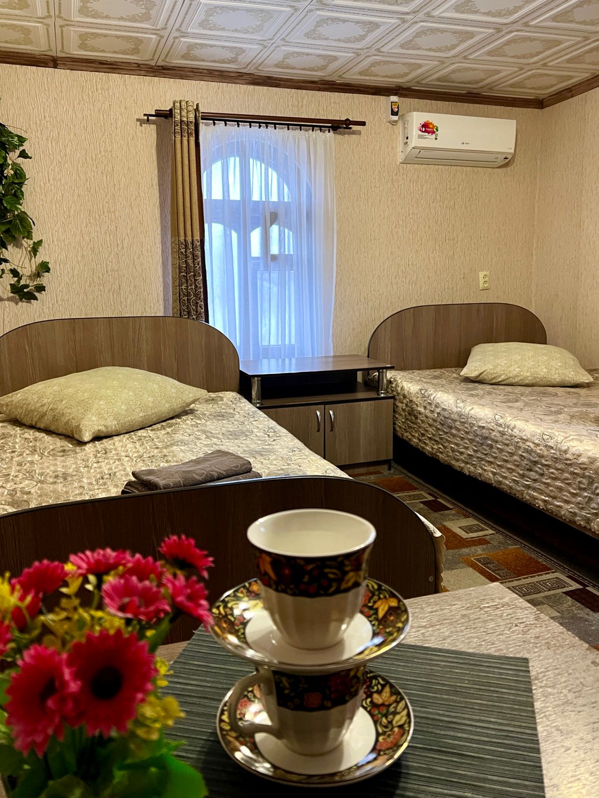 Двухместный номер с 2 отдельными кроватями и душем