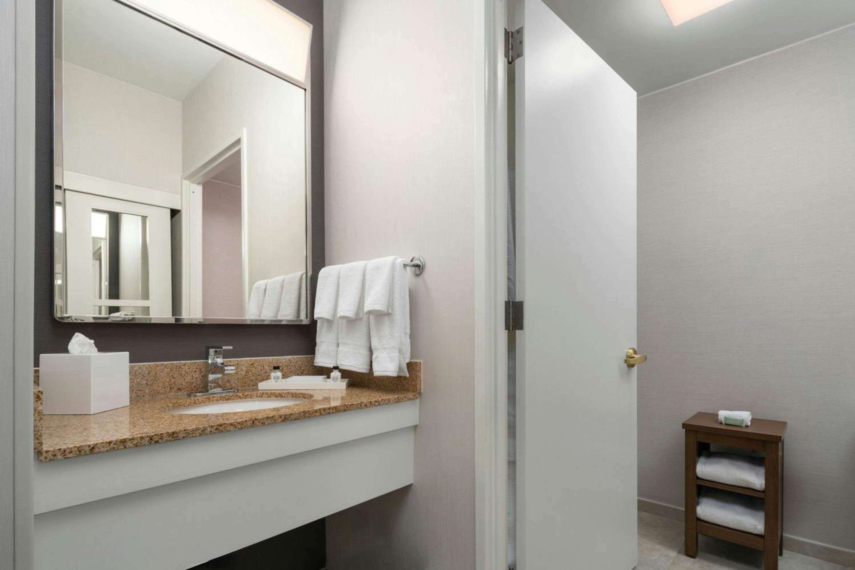 Deluxe Large King Room with Sofa Bed - Mobility and Hearing Accessible with Roll-in Shower