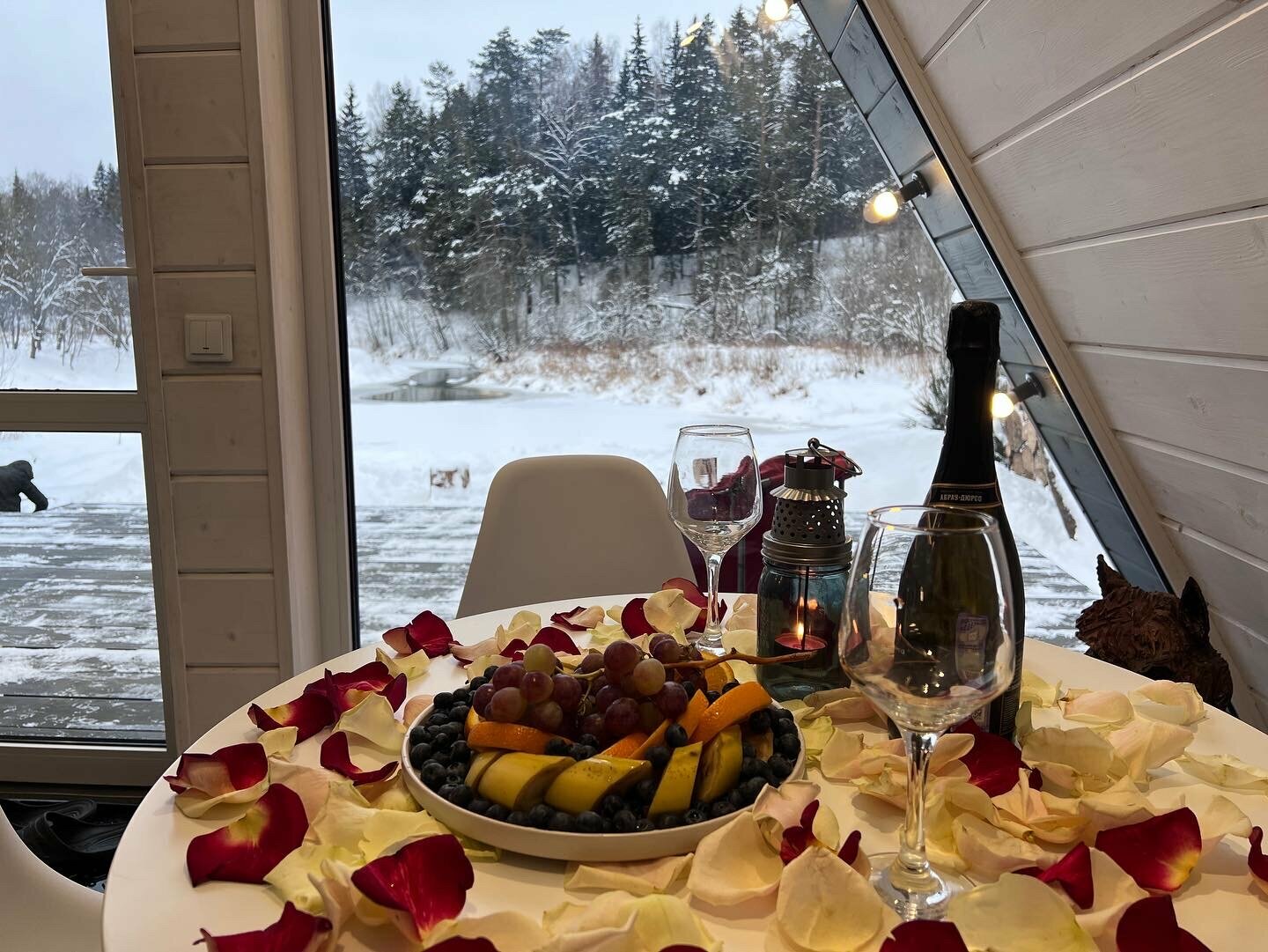 Дом Афрейм зелёный 50 м2 с видом на реку