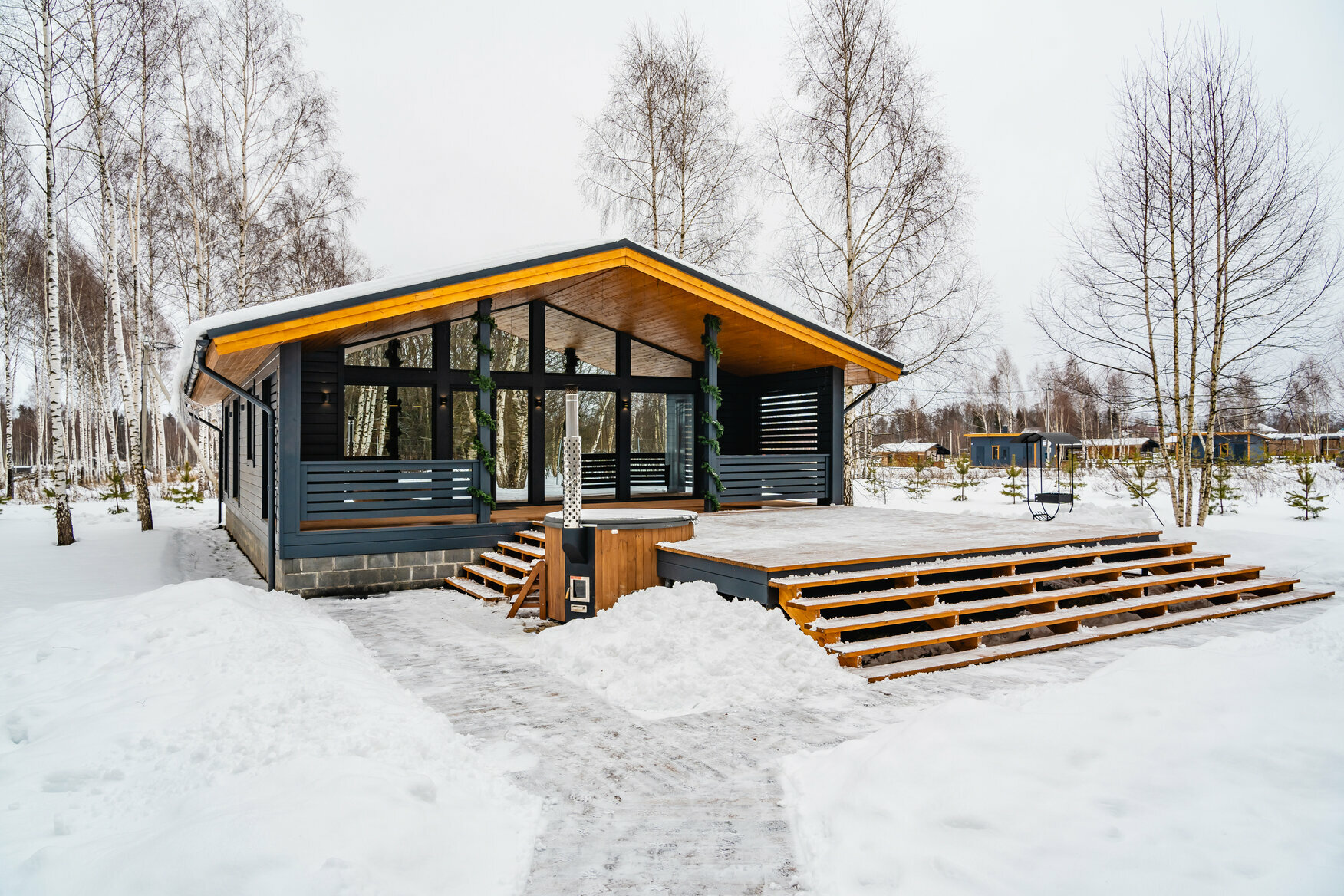 Сибирь с 3 спальнями и купелью