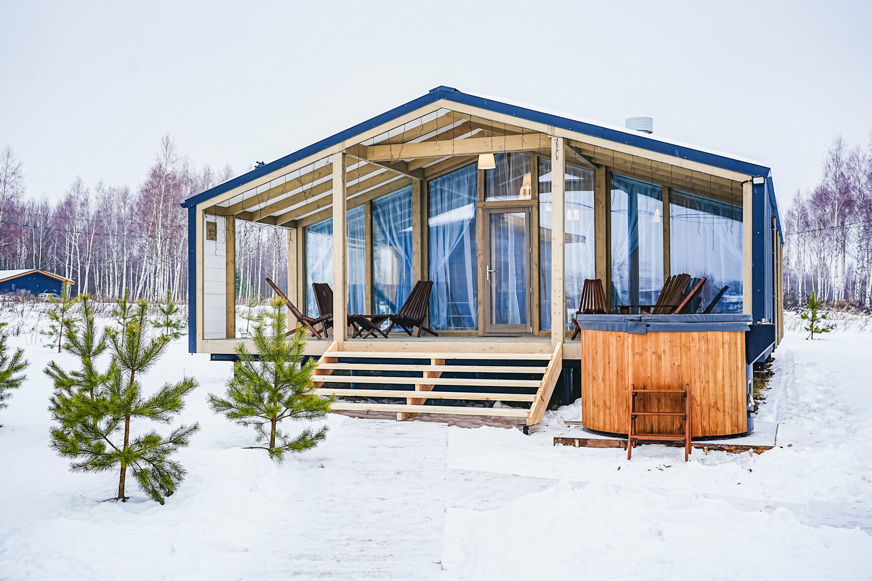 Дубль Дом с 3 спальнями и купелью