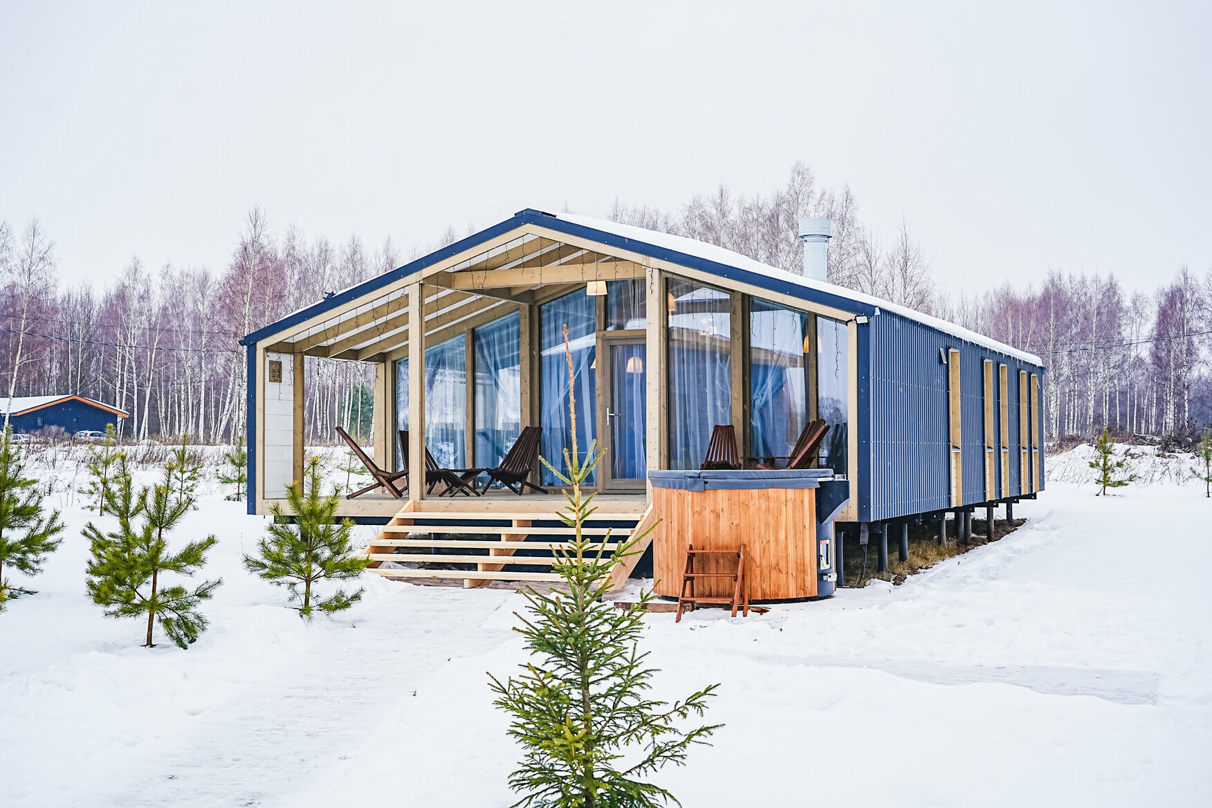 Дубль Дом с 3 спальнями и купелью