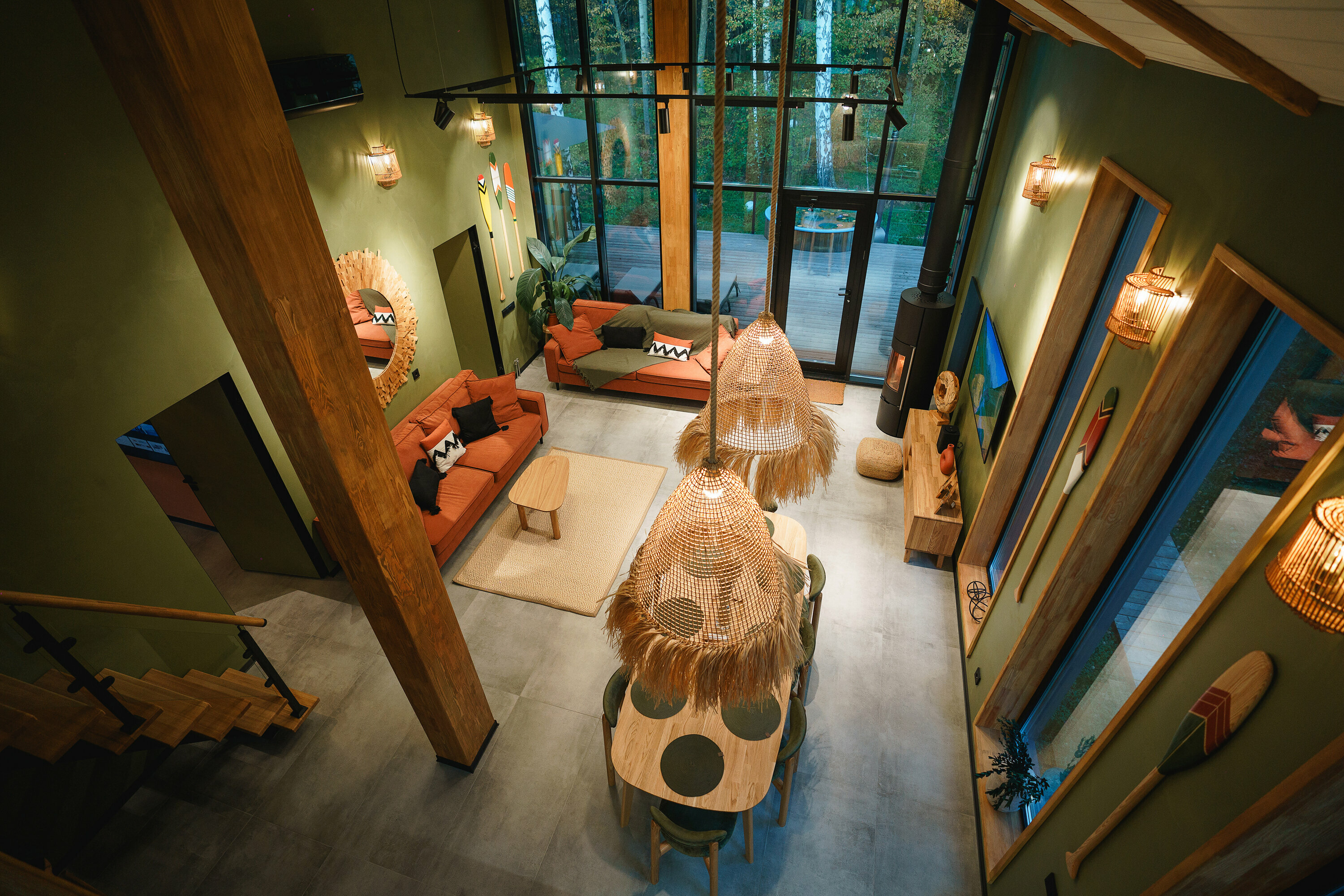 Коттедж с видом на лес