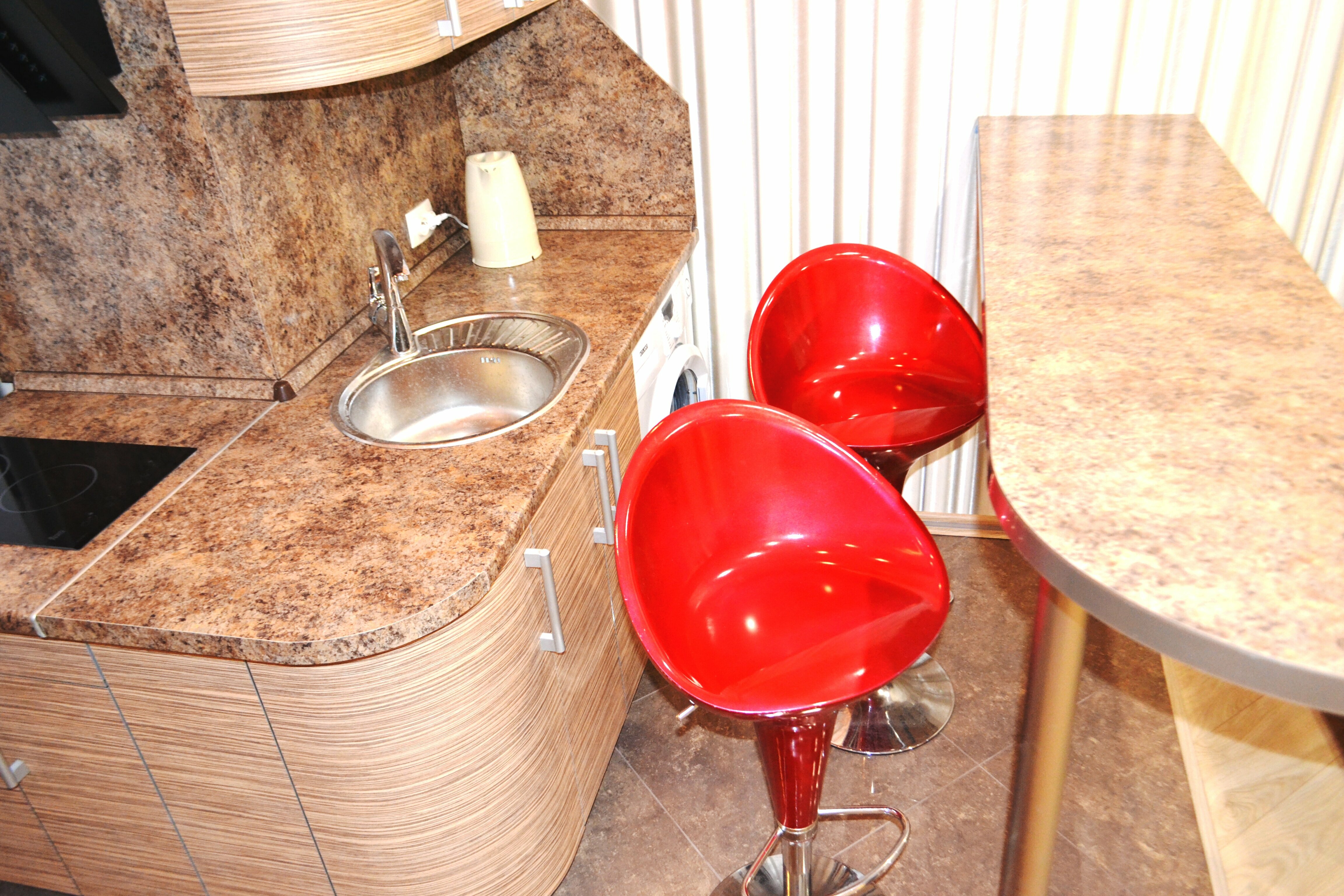 2-комн. апартаменты с САУНОЙ Jacuzzi 55*SmartTV Кухня Балкон Панорамный вид