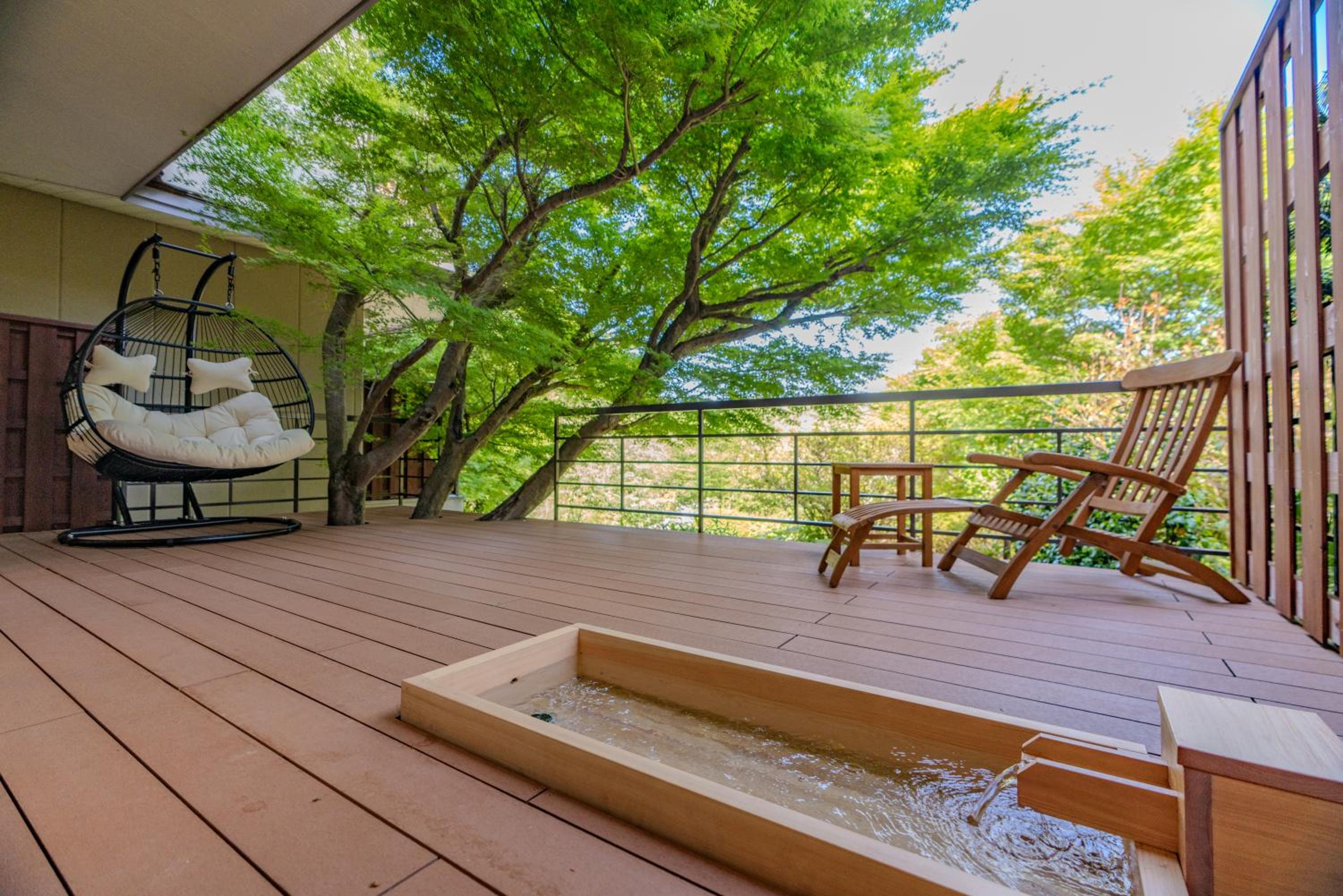 Renovated - Room with Tatami Area with Foot Bath - Garden view