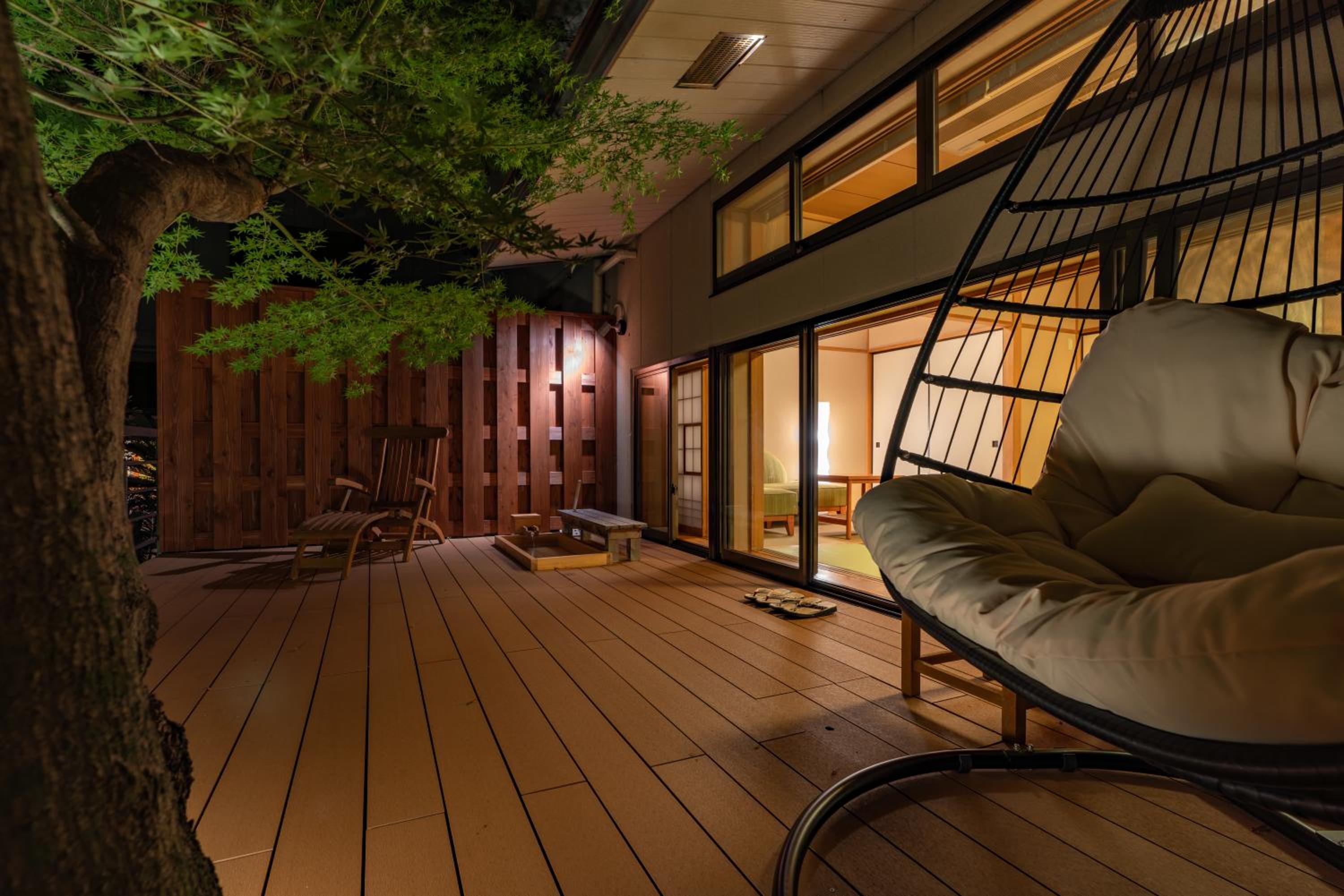 Renovated - Room with Tatami Area with Foot Bath - Garden view