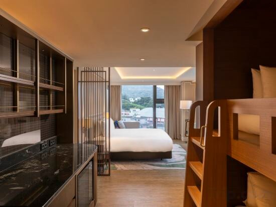 Family Room With King Bed and Bunk Beds