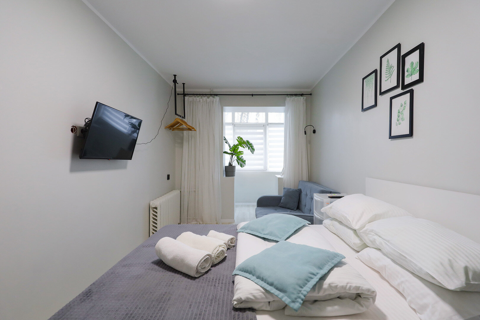 Двухместный номер с 1 кроватью и балконом