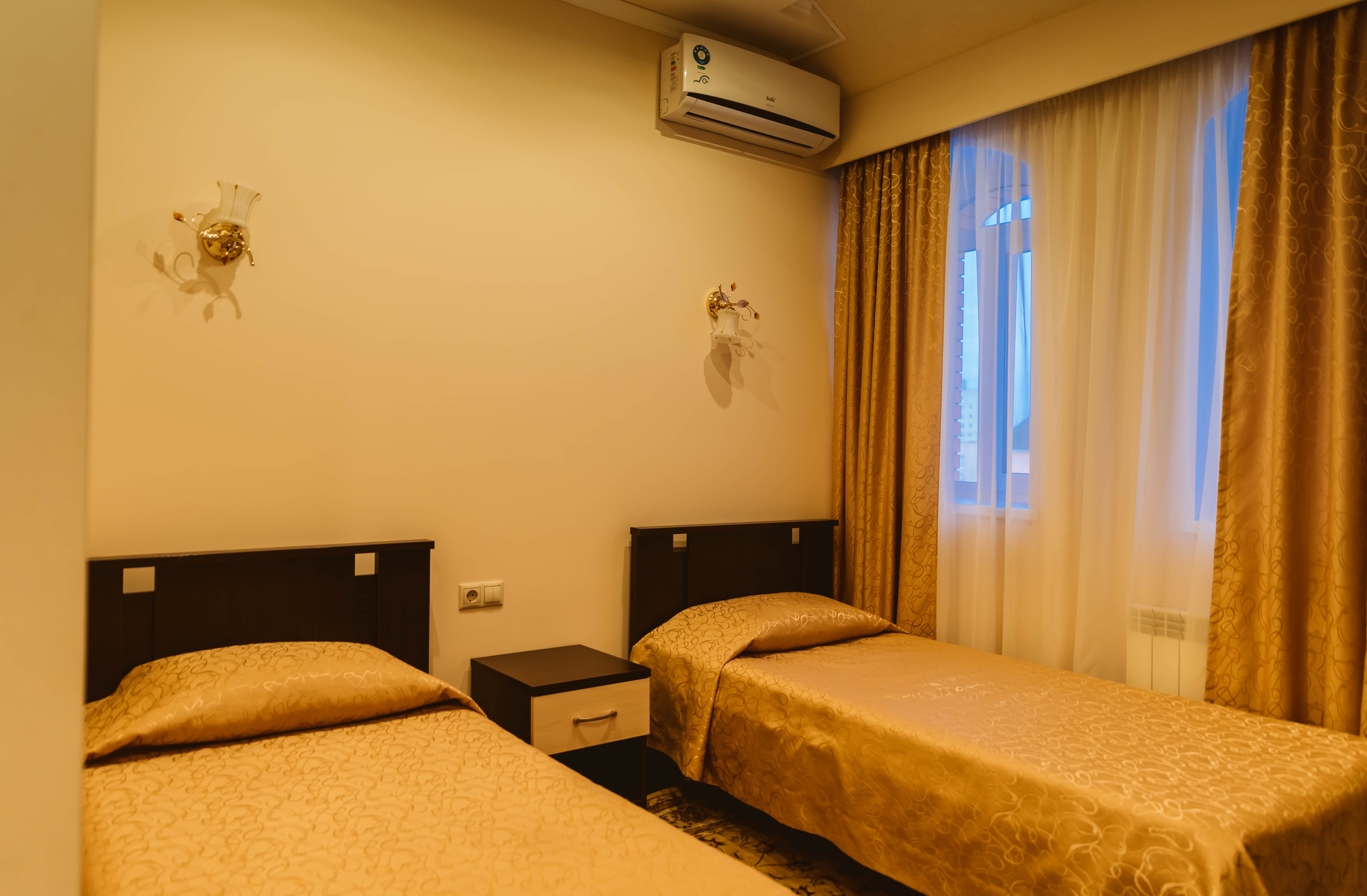 Двухместный номер с 2 отдельными кроватями и окном