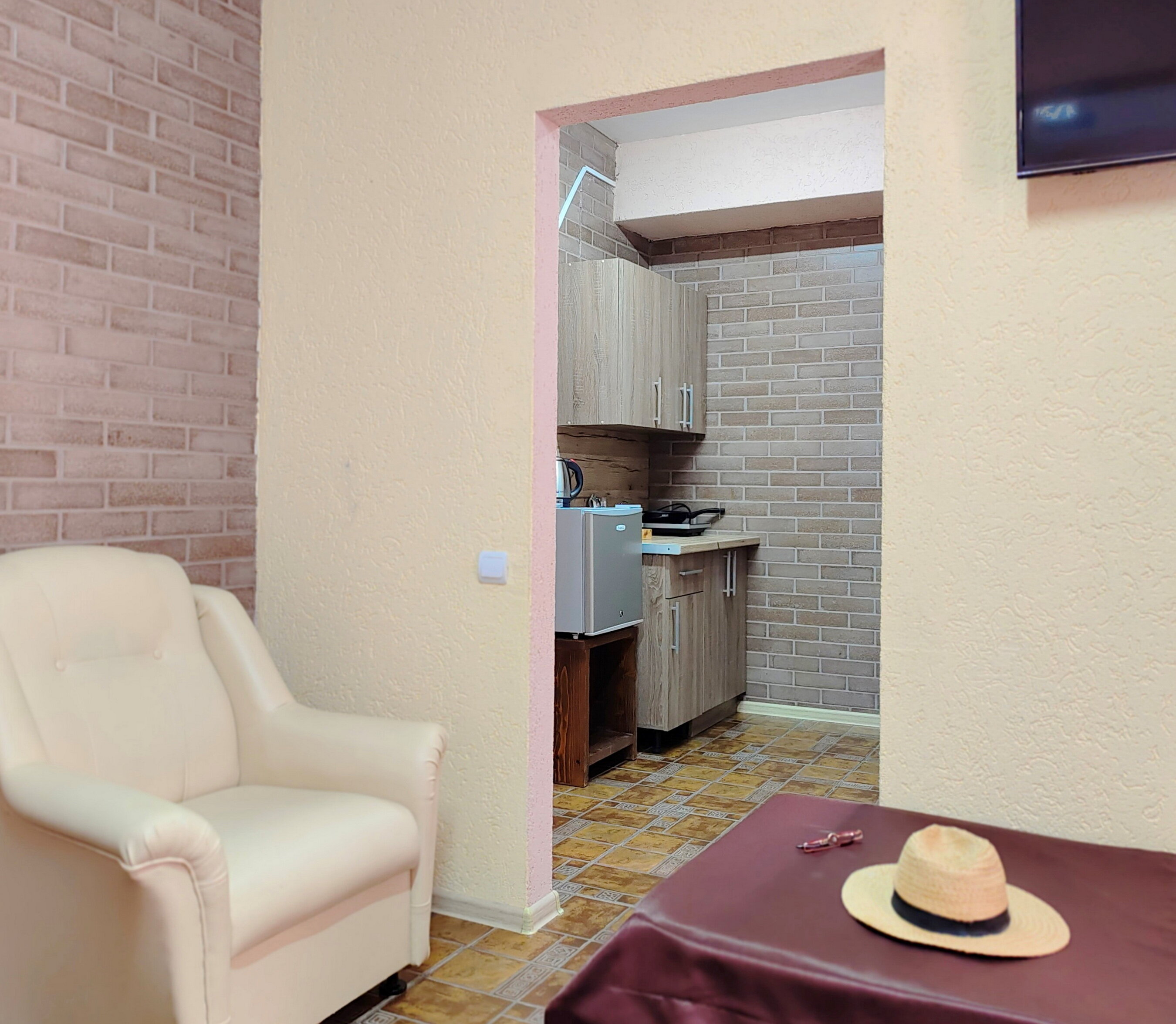 4х местная Студия с мини-кухней и террасой