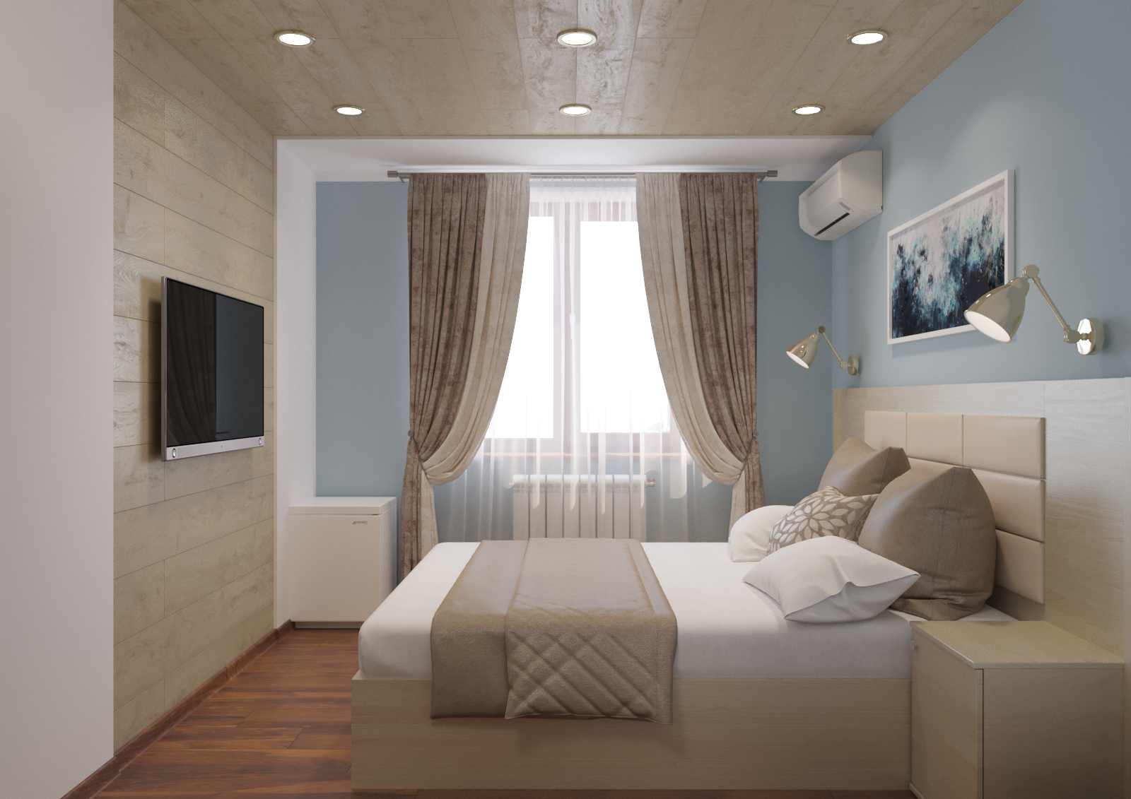 Двухместный номер с 1 кроватью и видом на реку