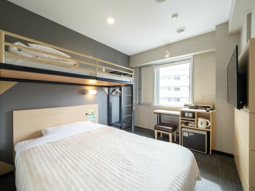 Standard Double Room With Bath-Non-Smoking в Super Hotel Matsumoto Ekimae