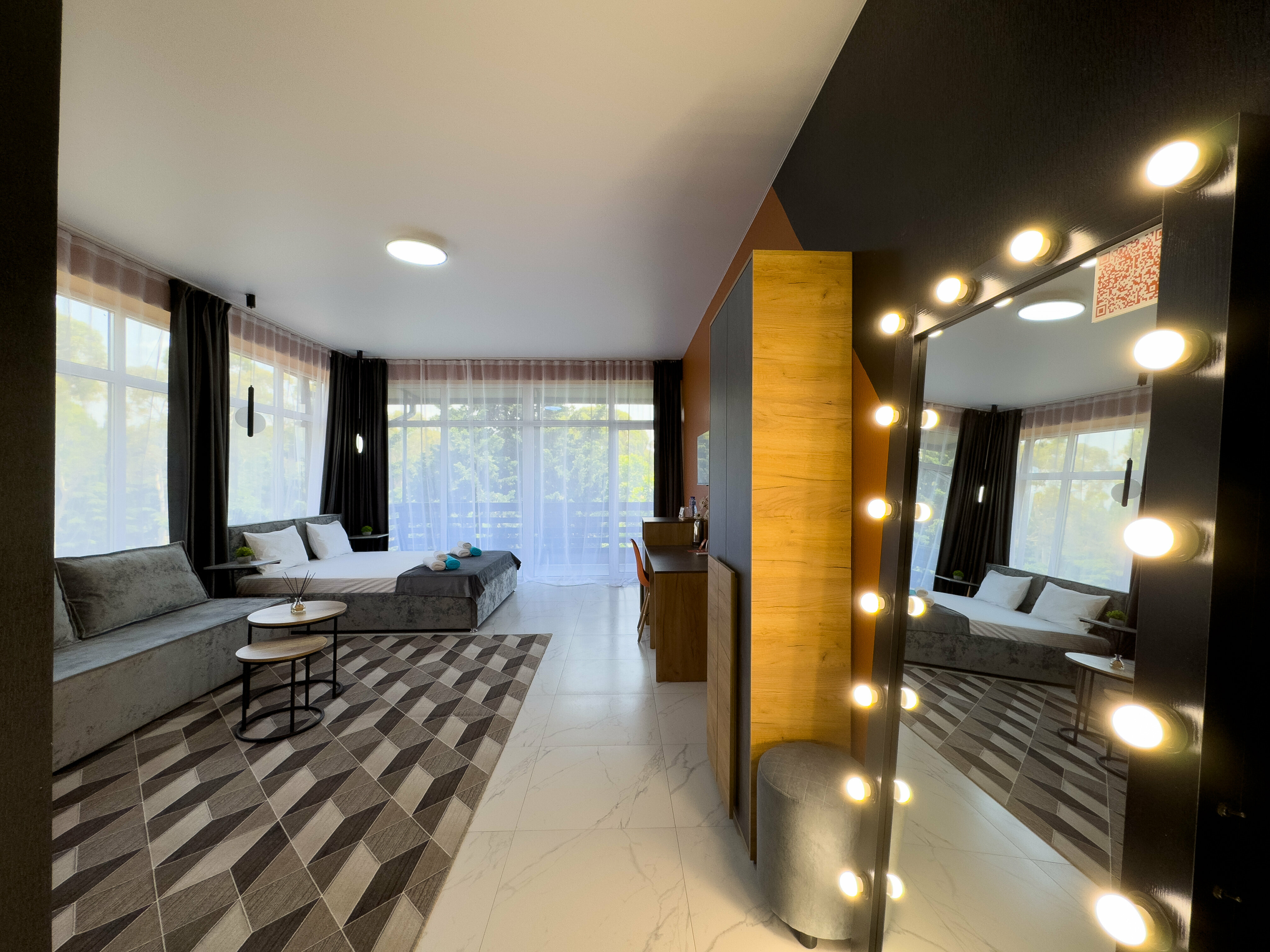 Двухместный номер с 1 кроватью и балконом