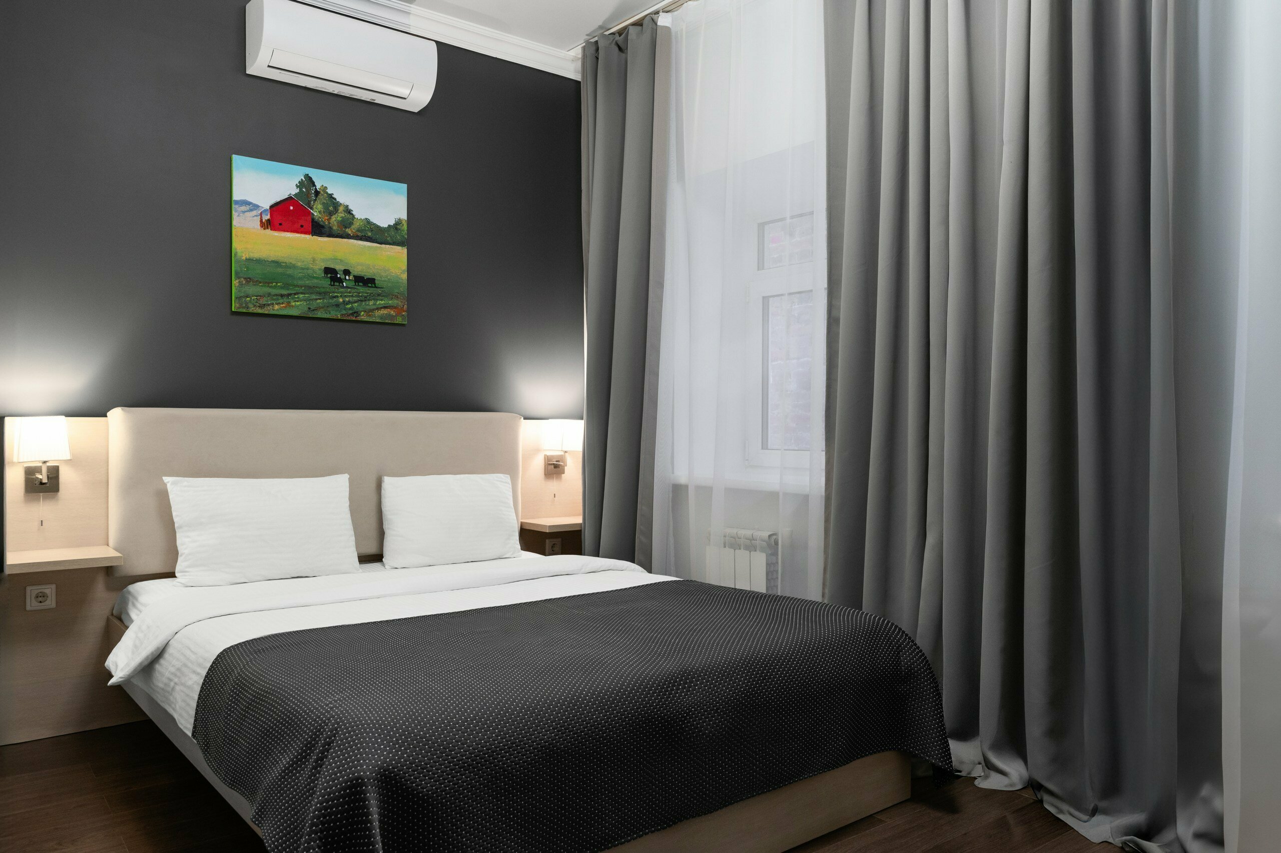 Комфорт с одной двуспальной кроватью