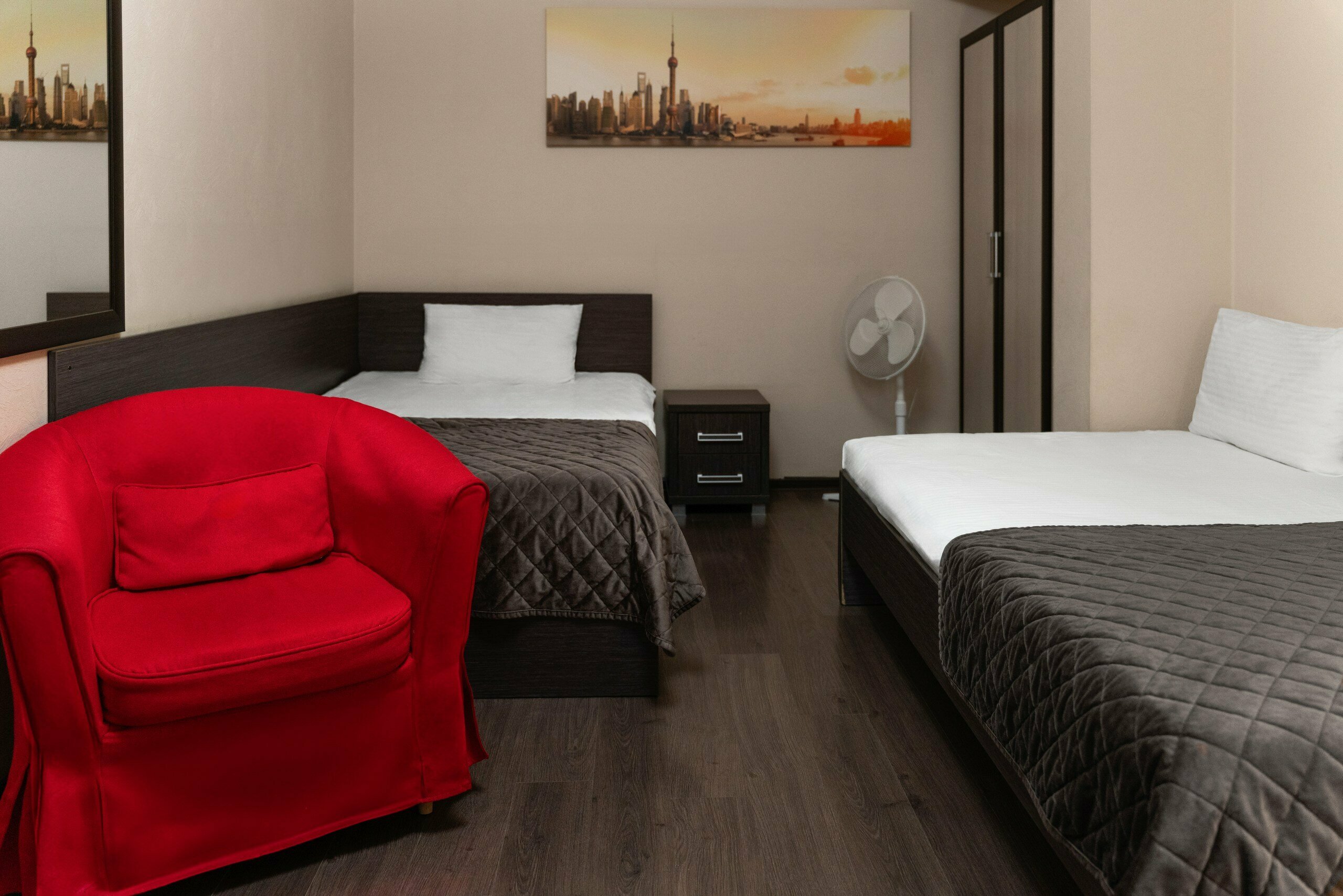 Номер стандарт с двумя раздельными кроватями