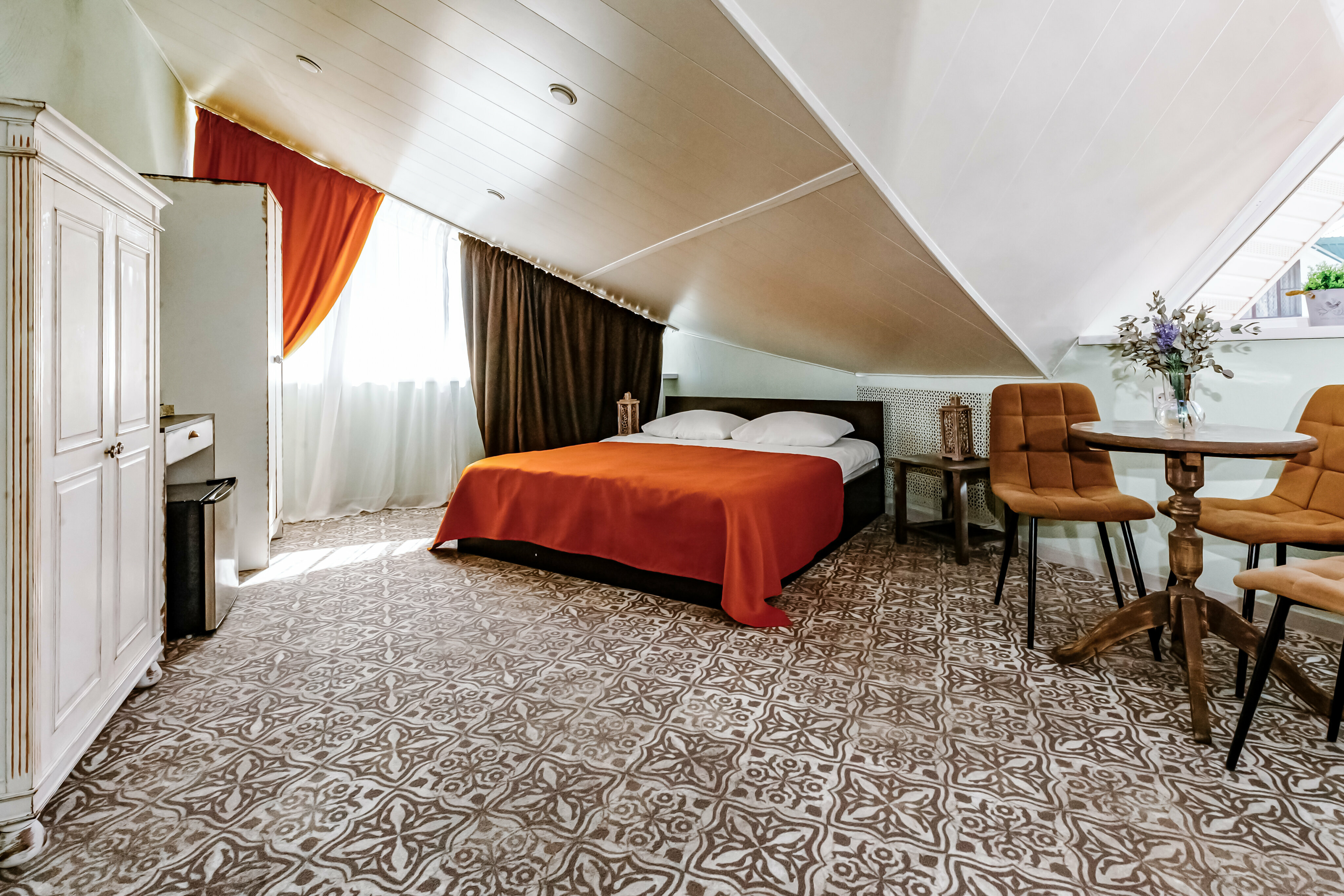 Трехместный однокомнатный номер (мансарда)