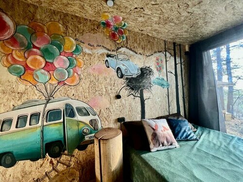 Бюджетный двухместный номер с 1 кроватью в Гнездо