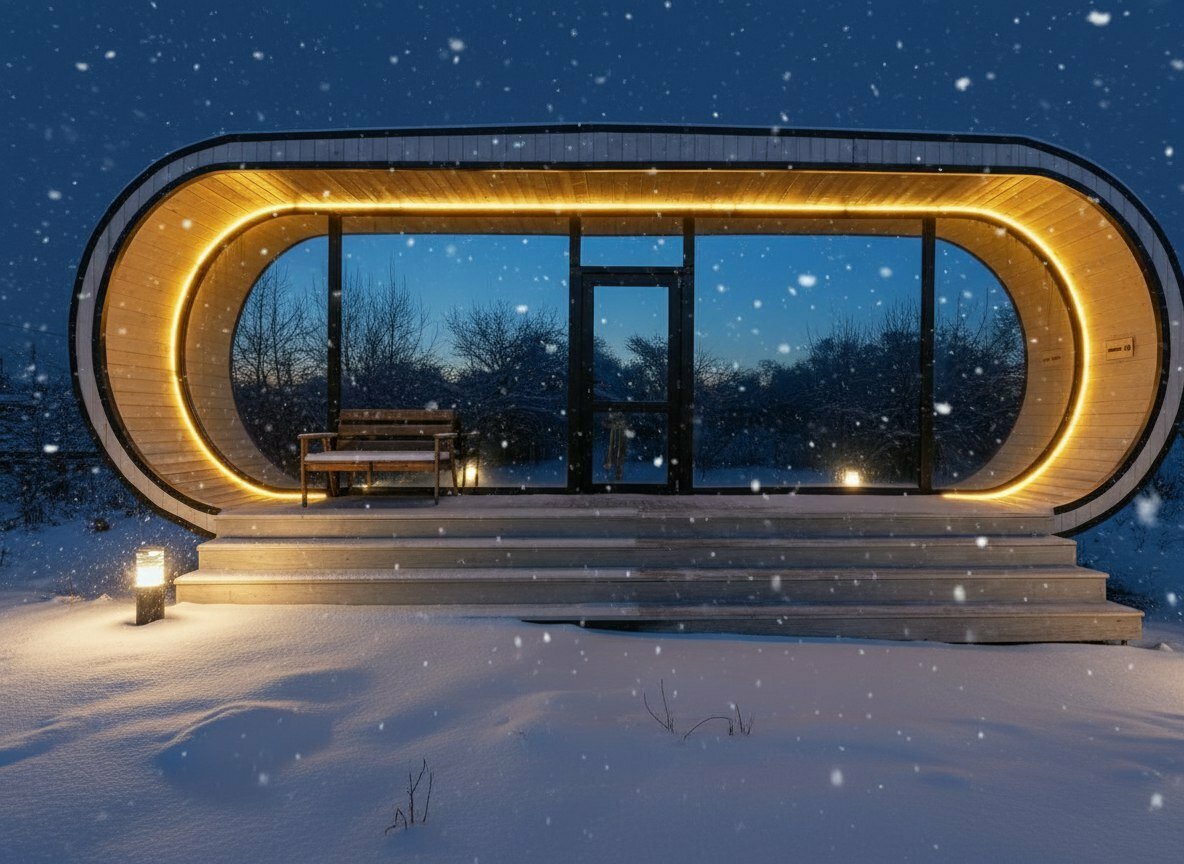 "Орбита", капсула с камином