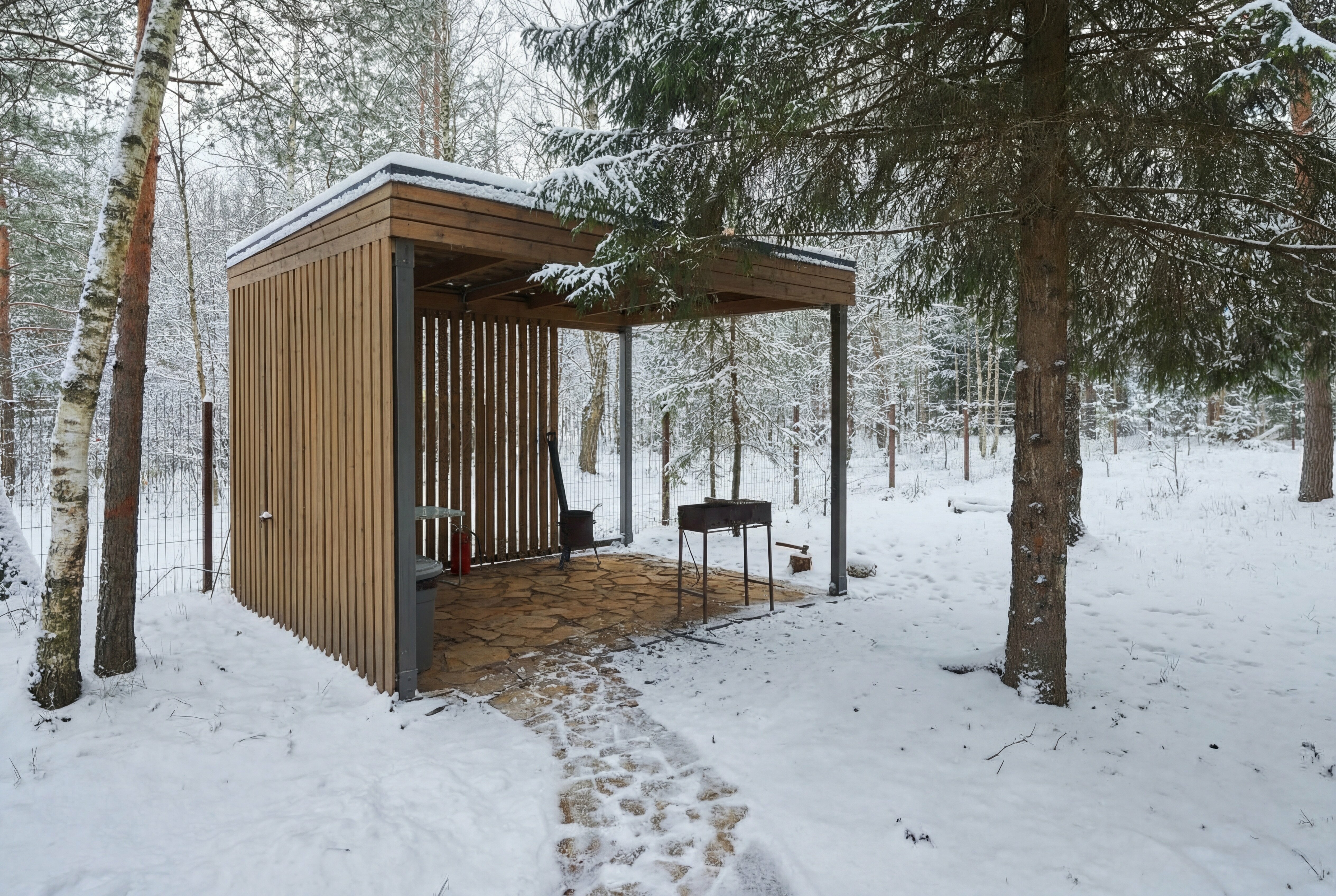 Коттедж с видом на лес