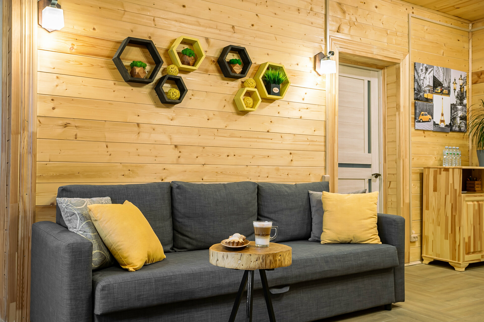 Большой коттедж с камином и баней №9