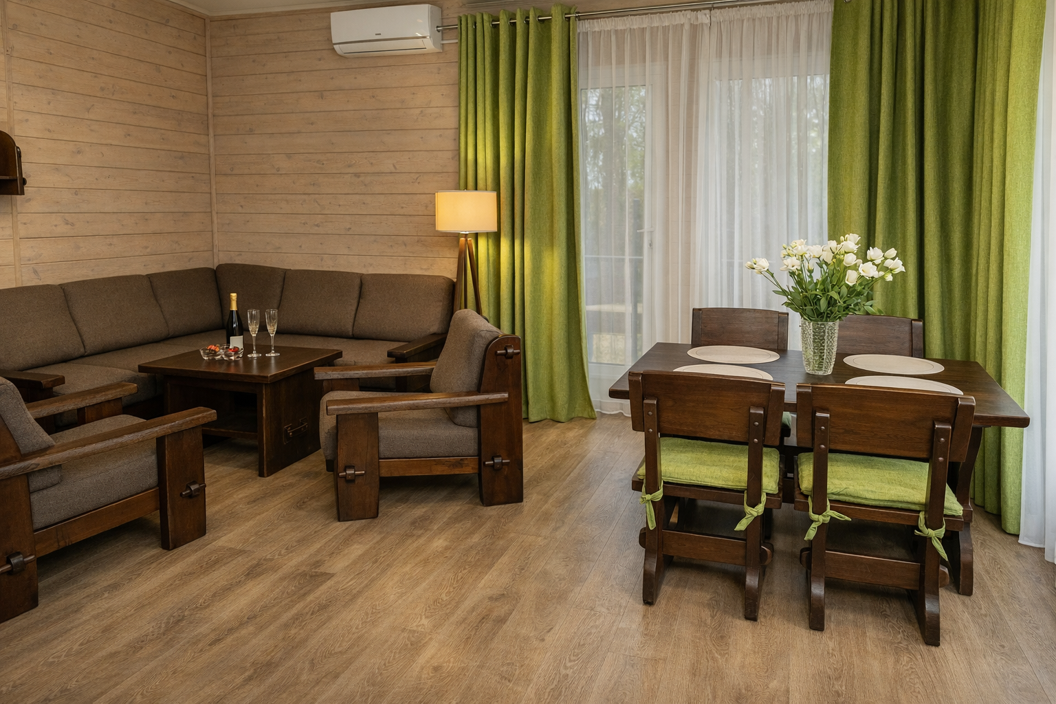 Одноэтажный коттедж