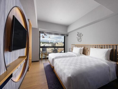 Privilege Room With 2 Zip Beds, Non Smoking Shower Booth в Mercure Kyoto Station