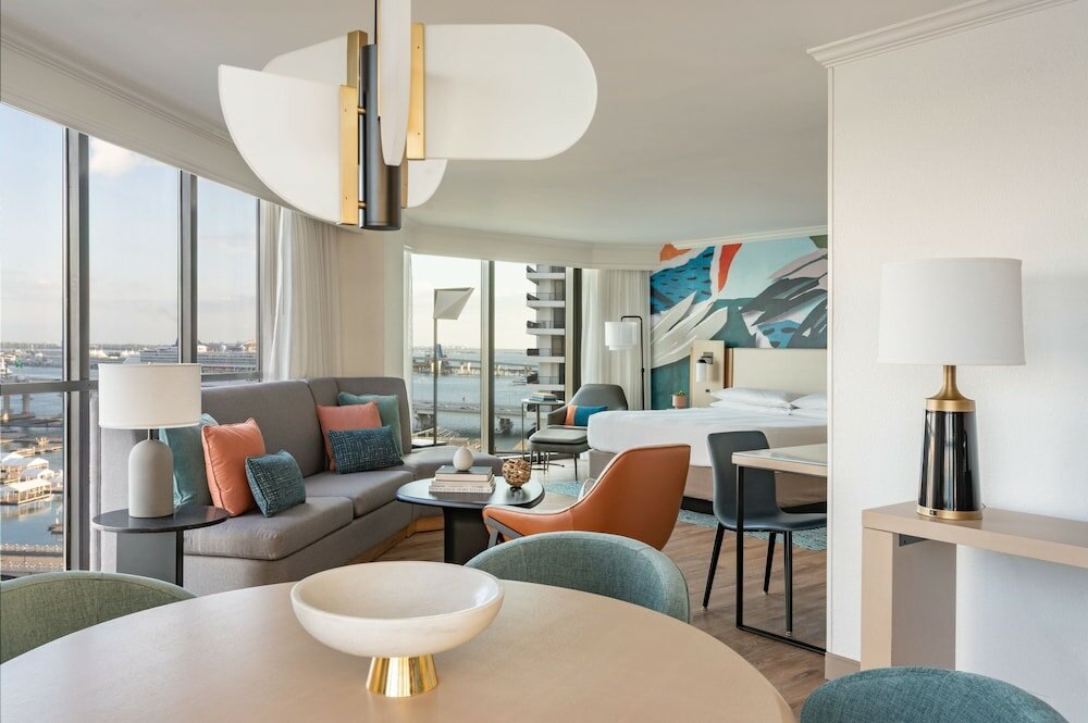 Junior Suite, 1 King Bed with Sofa bed, Bay View (Mobility Accessible, Roll-in Shower)