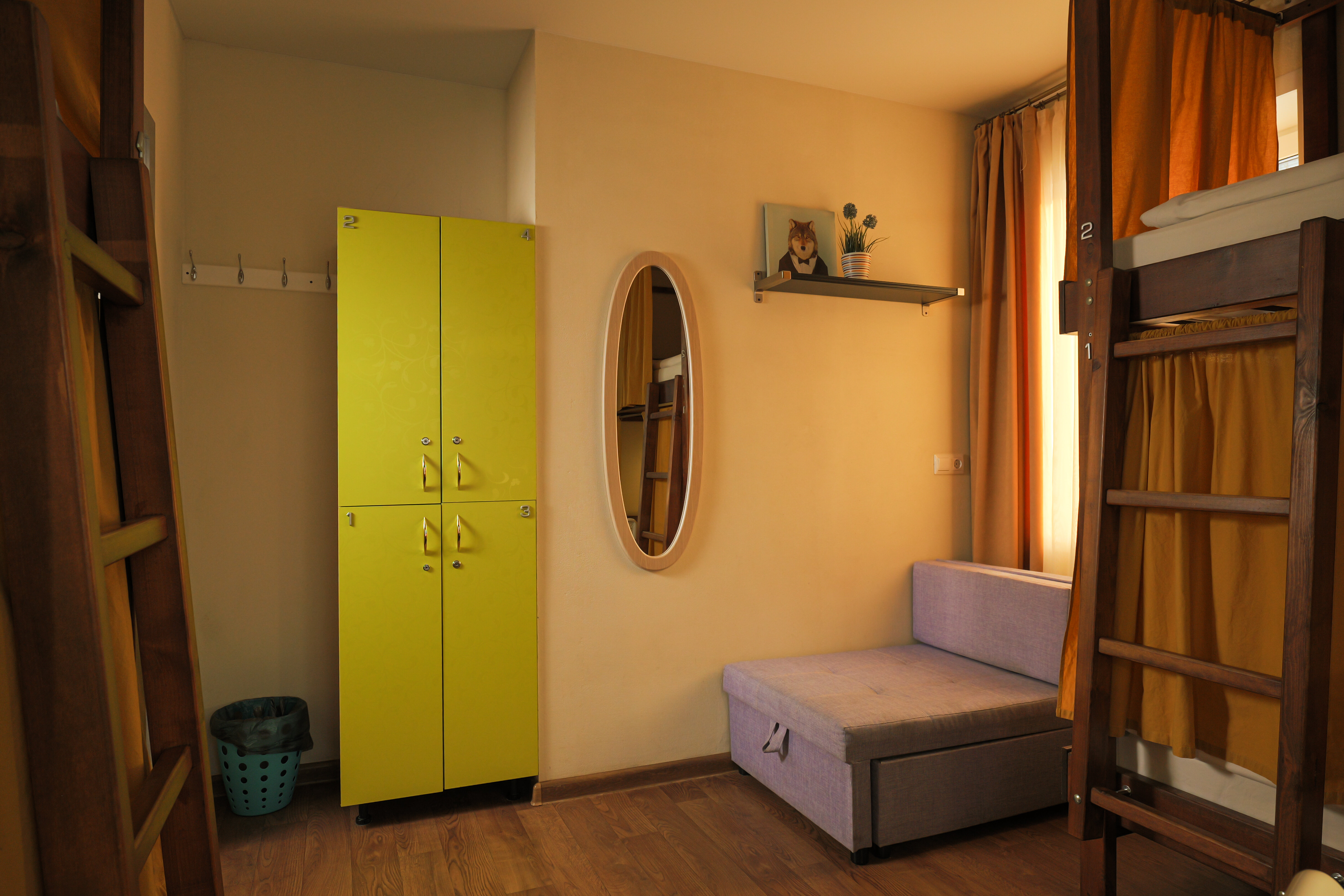 Общий 4-местный номер для мужчин и женщин