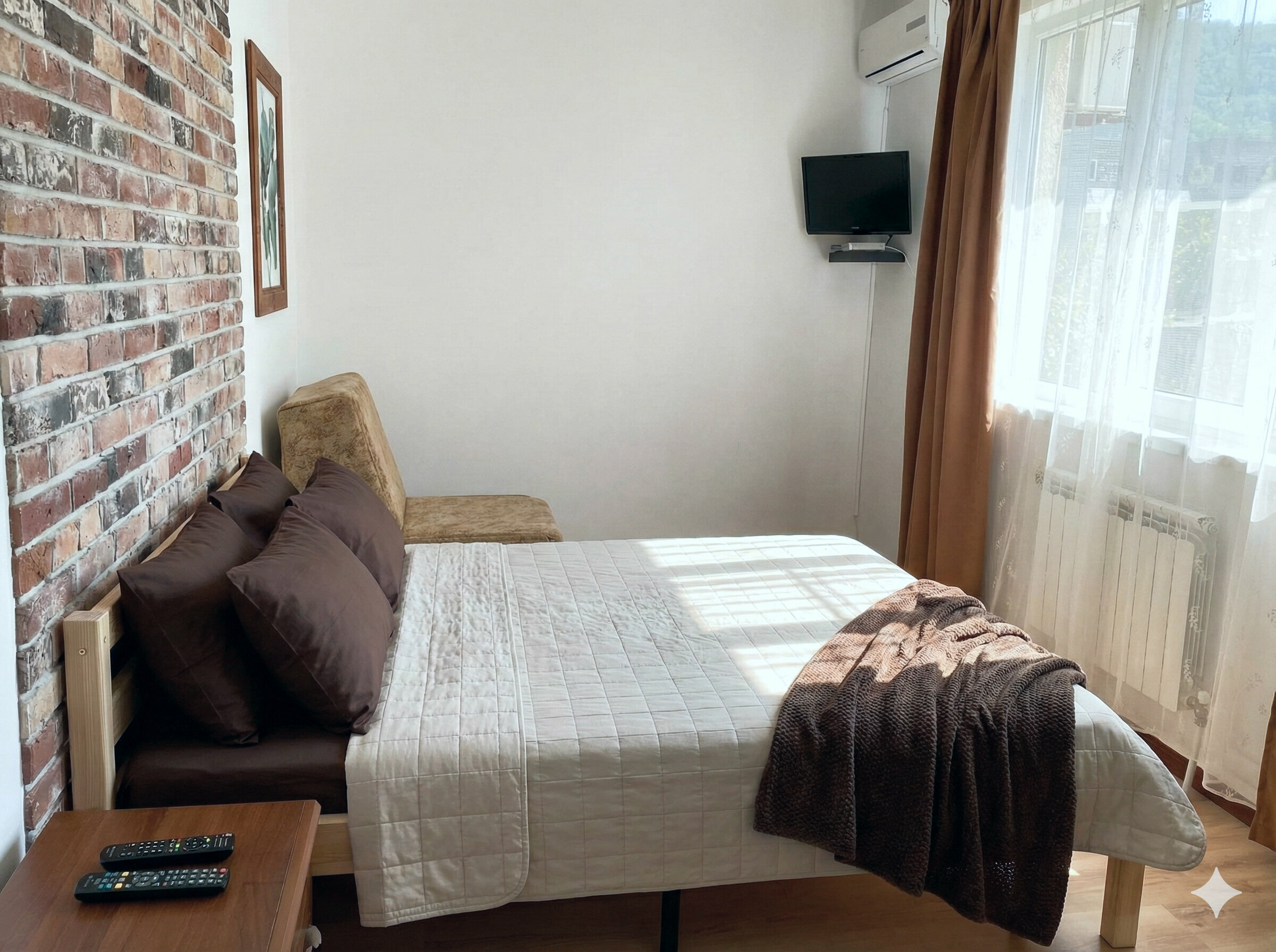 Двухместная комната с 1 кроватью и видом на горы