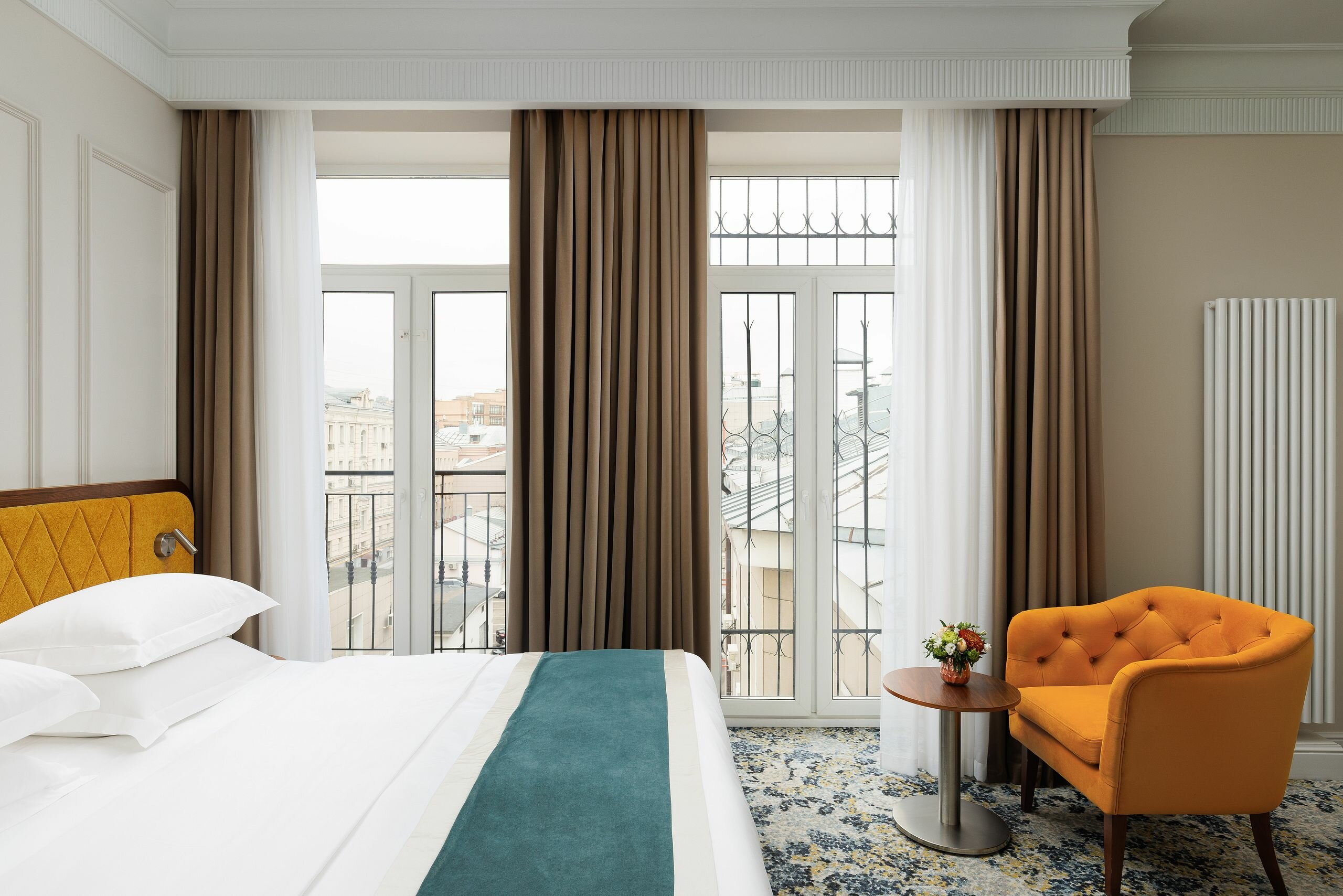 Двухместный номер Делюкс с 1 кроватью или 2 отдельными кроватями и французским балконом