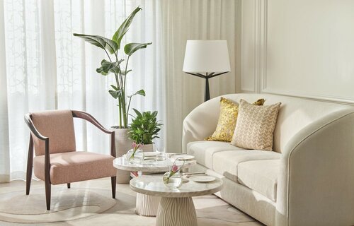 Клубный двухместный номер с 2 односпальными кроватями, вид на море в Emirates Palace Mandarin Oriental