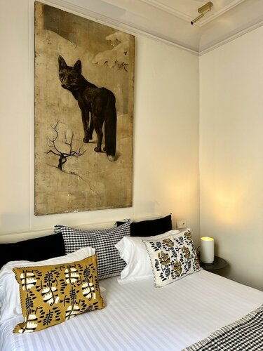 Улучшенный двухместный номер с 1 двуспальной кроватью, балкон в Hôtel Beauséjour Ranelagh