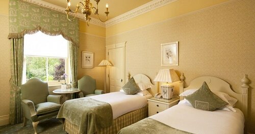 Номер с 2 односпальными кроватями, вид на сад в Kilworth House hotel & Theatre