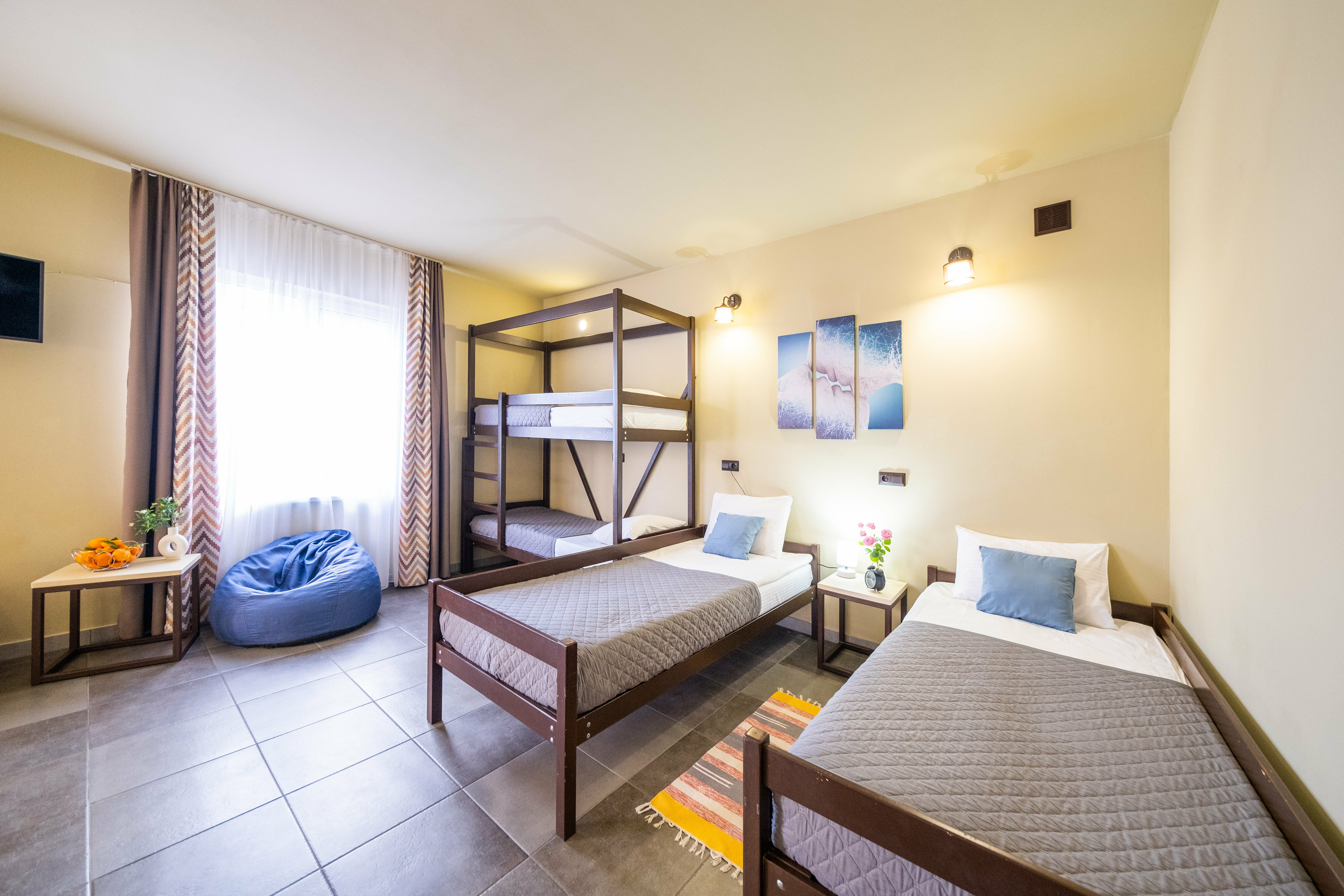 Четырехместная студия с Двухярусной кроватью