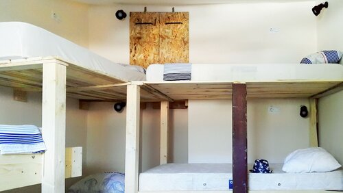 Общее спальное помещение, только для мужчин, общая ванная комната (Sextuple, Air conditioning) в Oludeniz Hostel