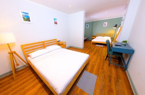 Семейный двухместный номер с 2 односпальными кроватями в Oscar Sukhumvit Bangkok