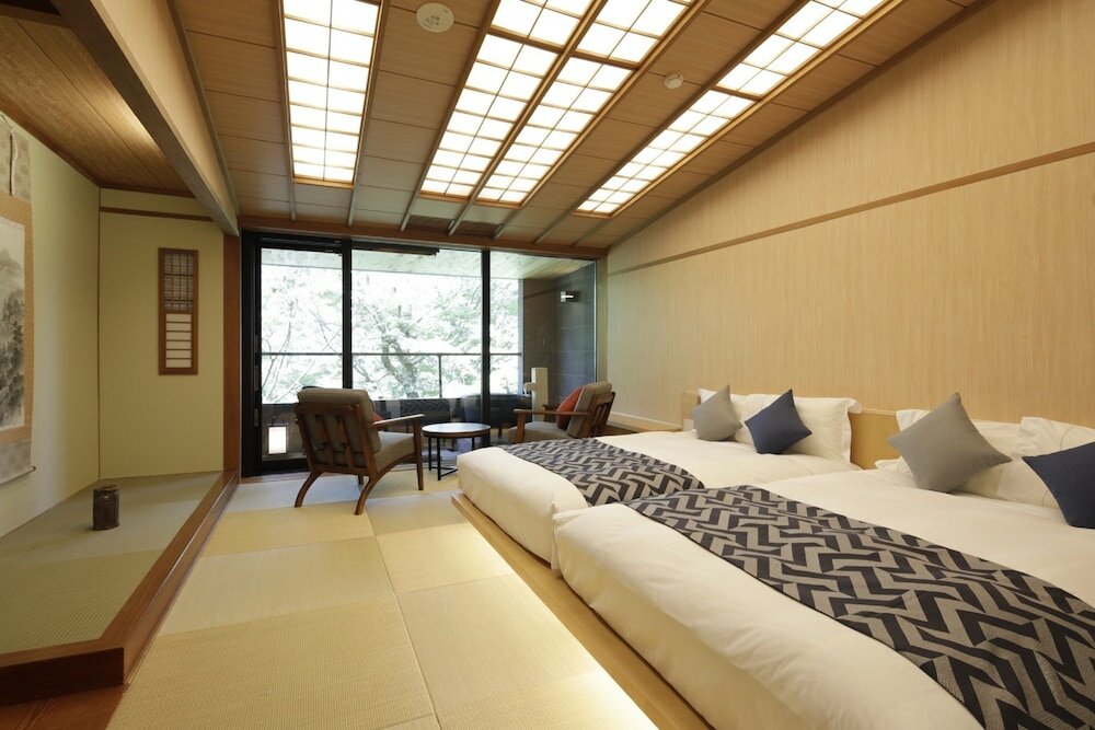 Japanese Twin Room with Open Air Bath, Sukiyaki Dinner Included, Non Smoking
